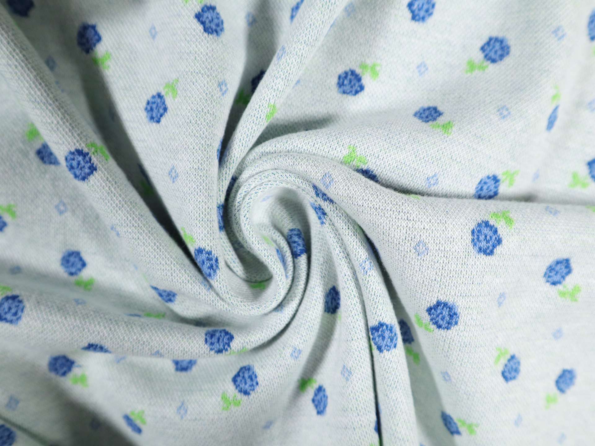 Austrian Cotton Lycra Knit with Floral Design