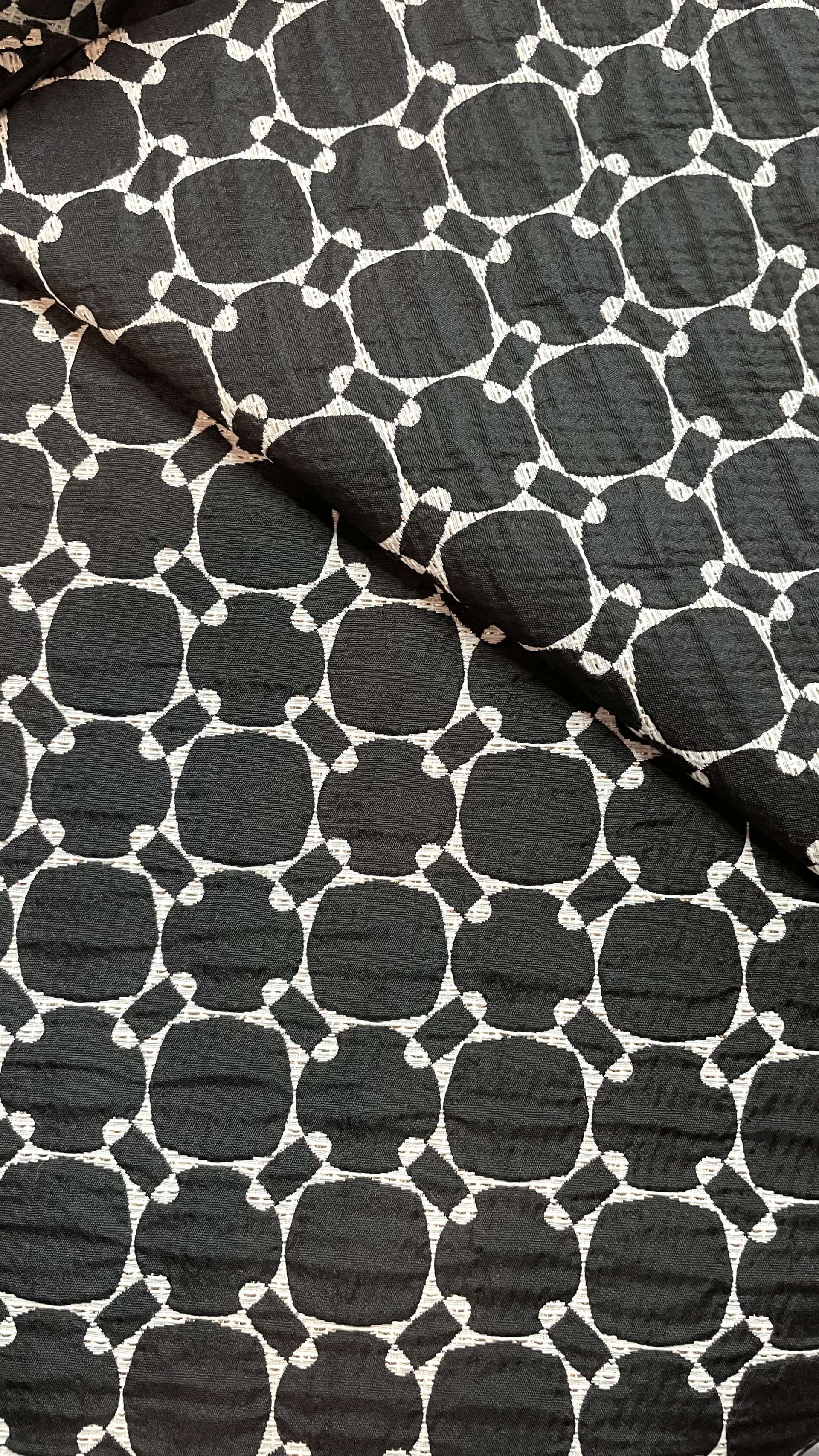 Metallic Geometric Brocade