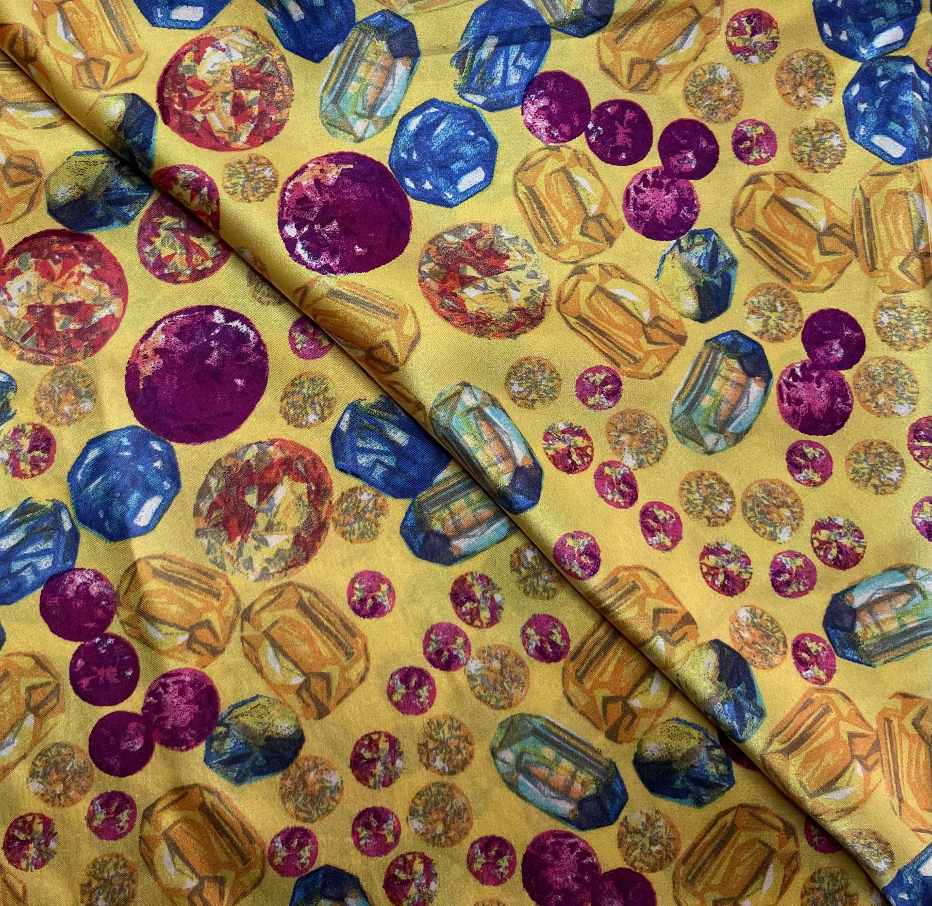 Printed Silk Charmeuse