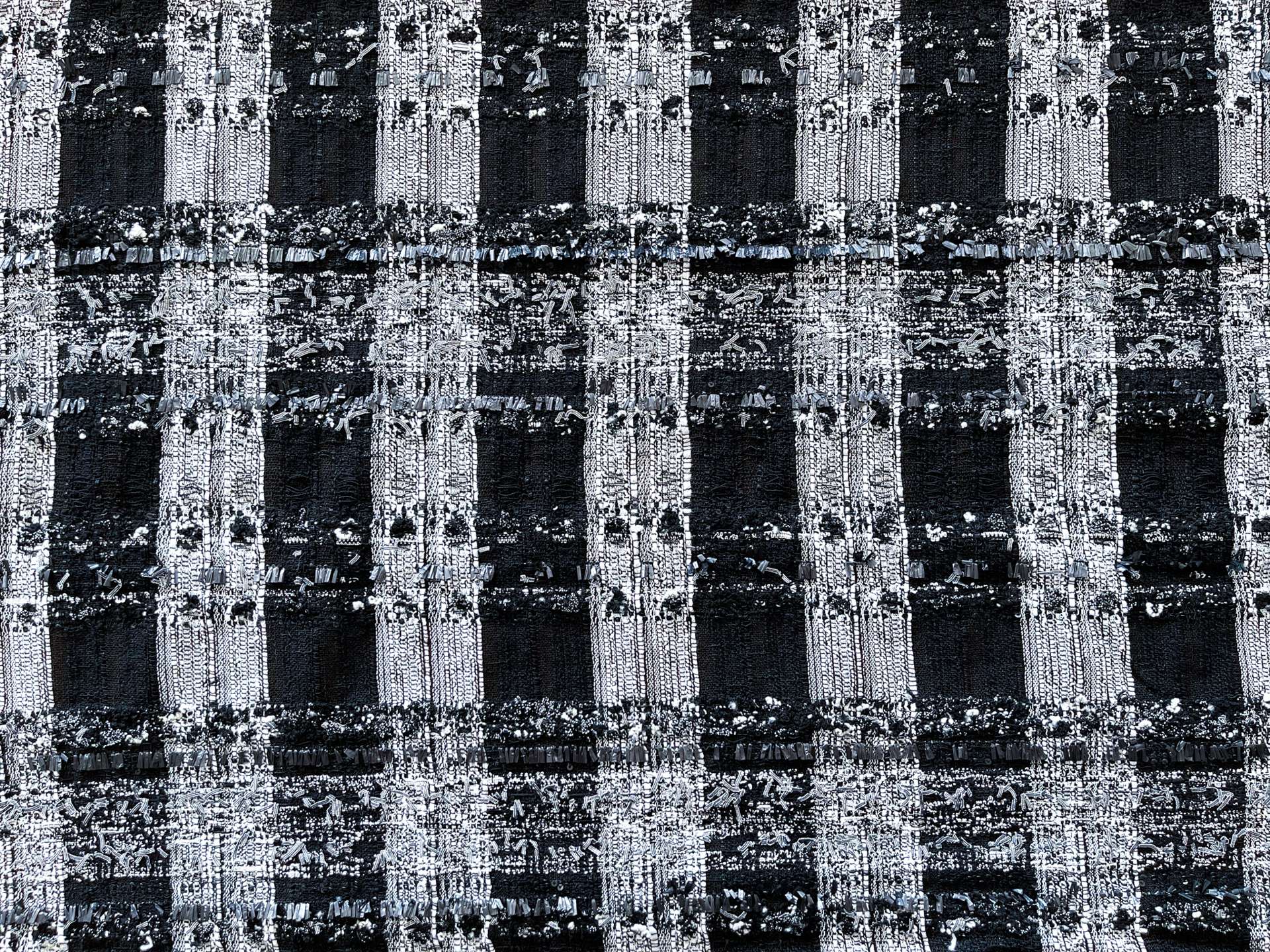 Black and White Couture Tweed