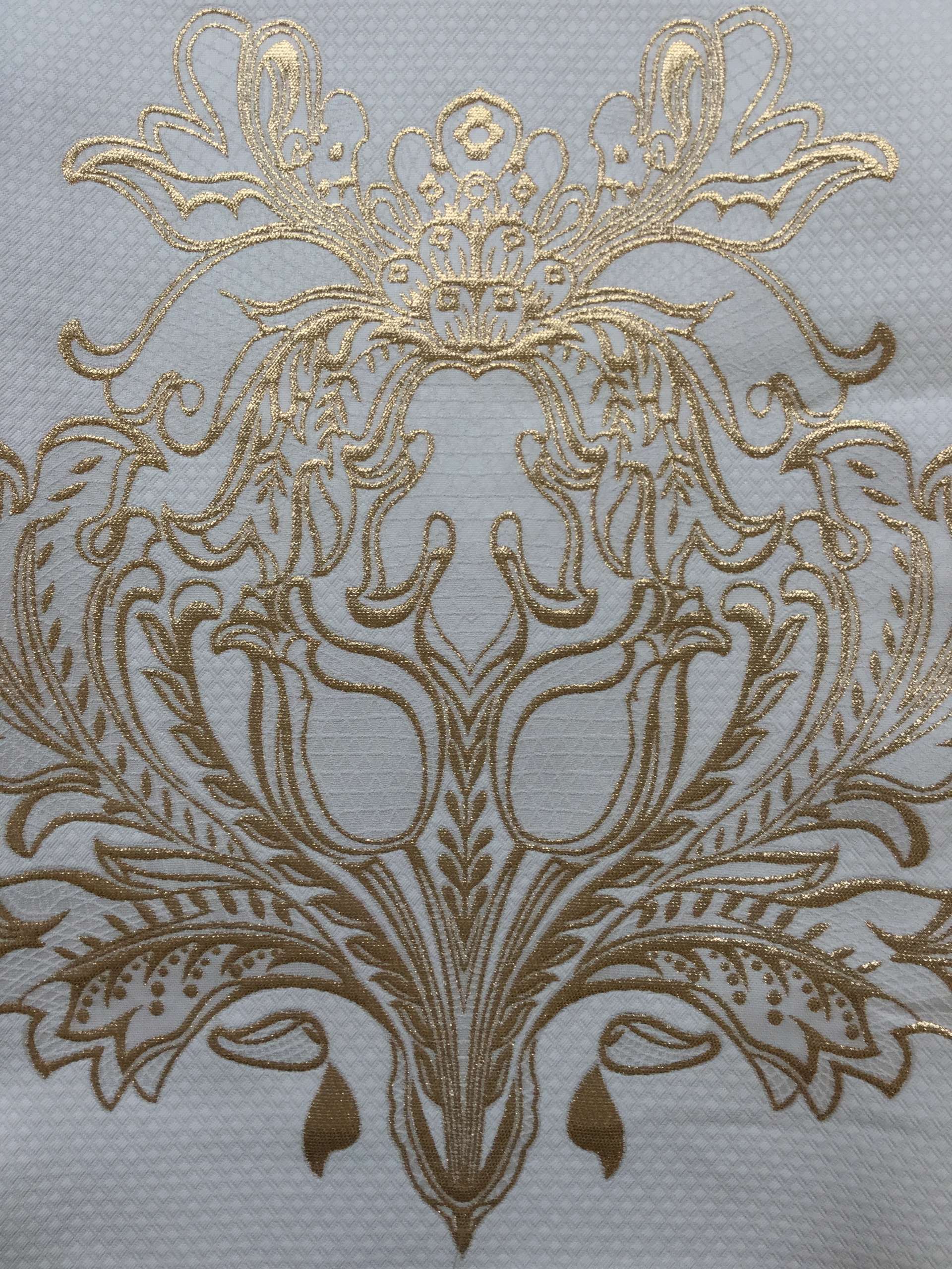 Metallic Nylon Jacquard Panel