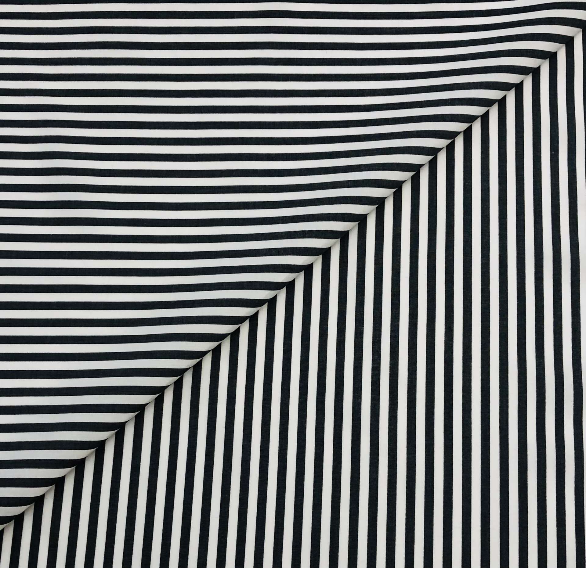 Cotton Stripe in Black