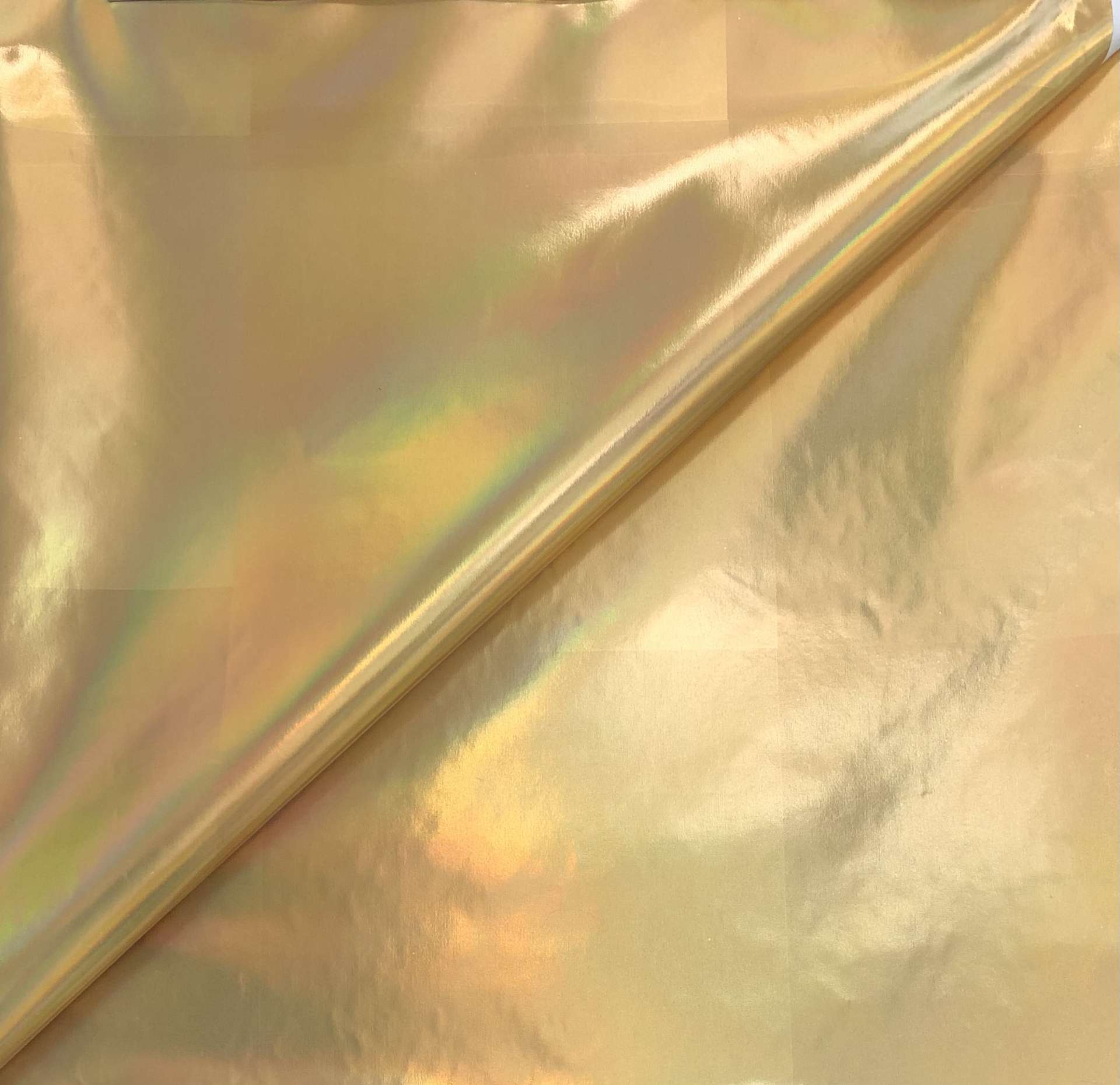 Recycled-Nylon Hologram Foil in Gold