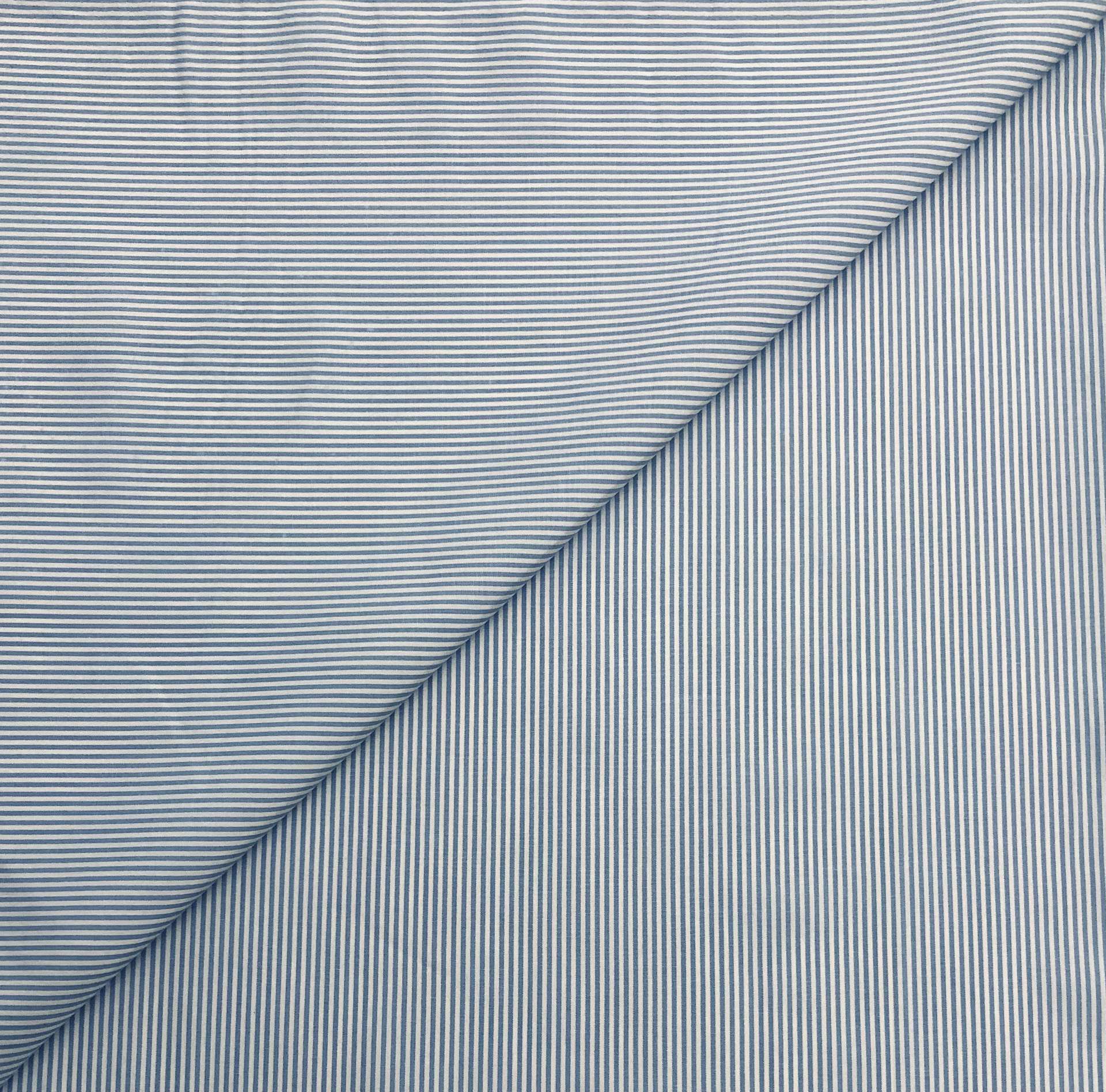 Cotton Stripe in Cornflower