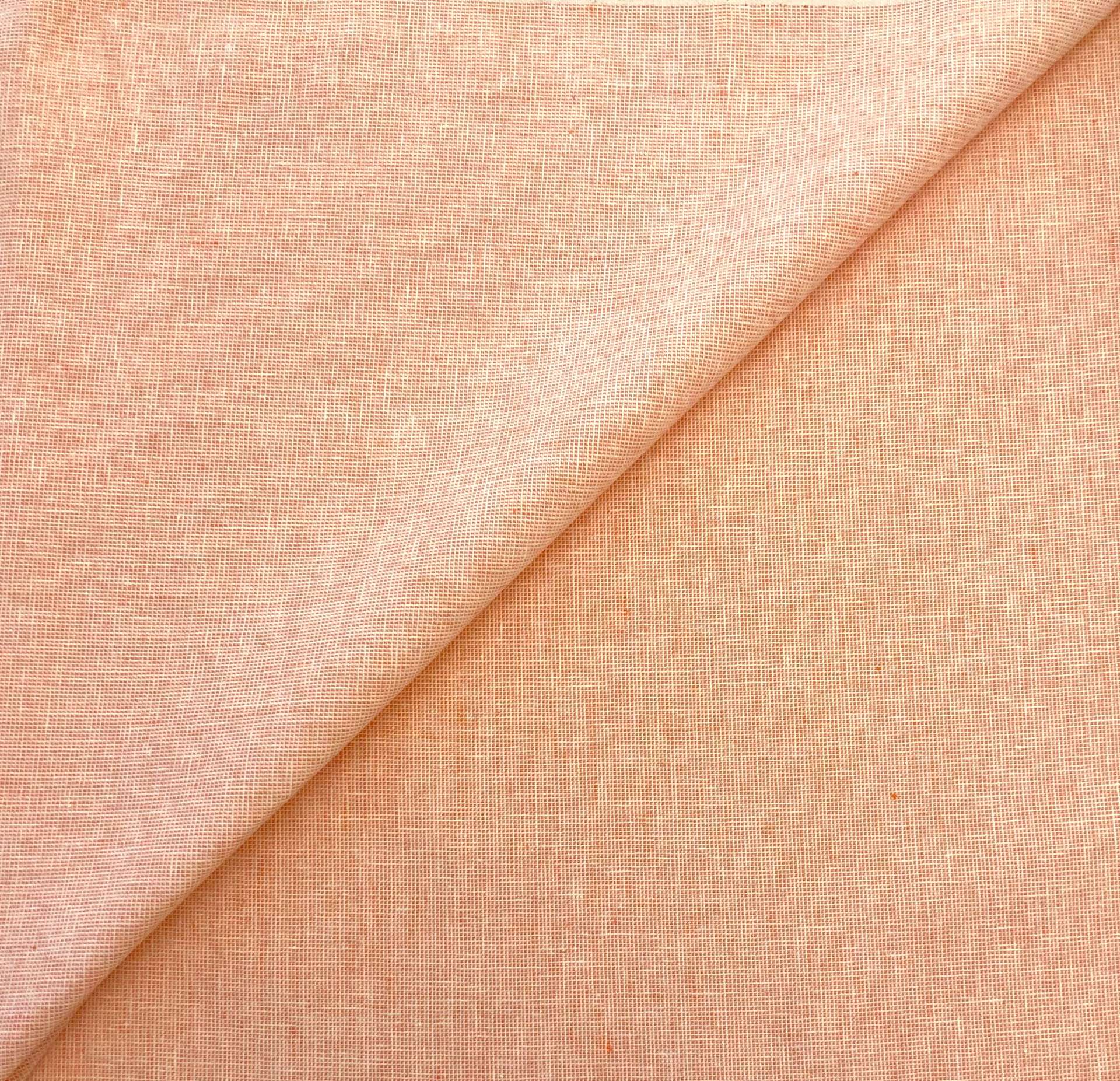 Yarn Dyed Linen Cotton in Orangeade