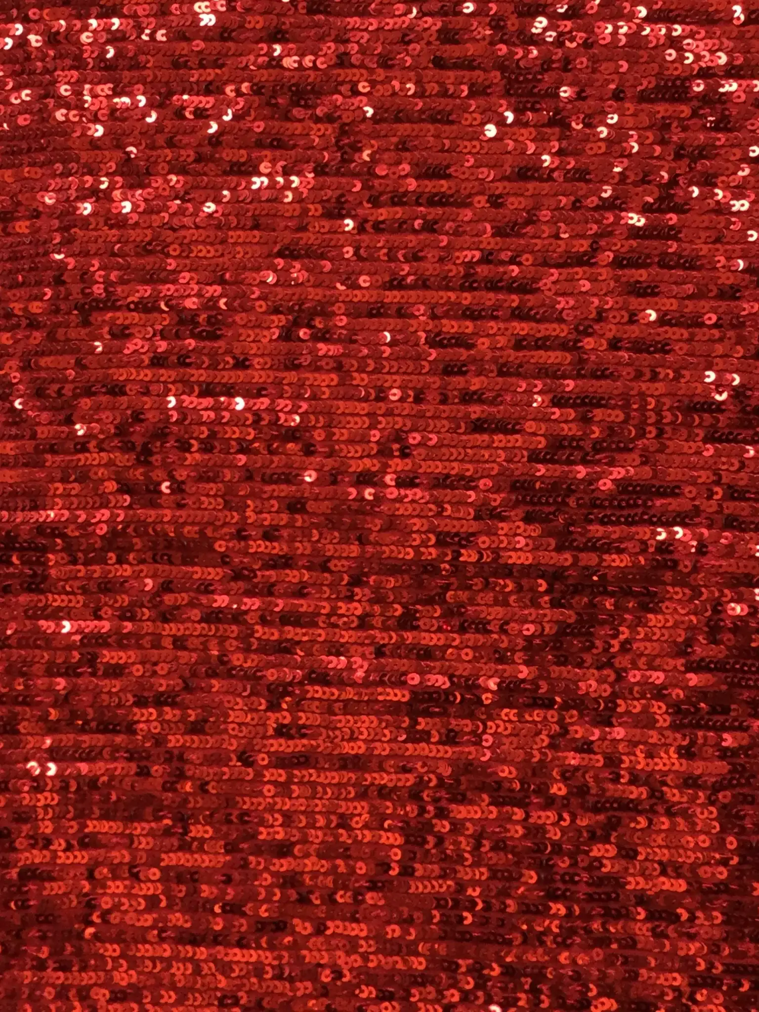 Mini Sequins on Stretch Tulle in Rojo