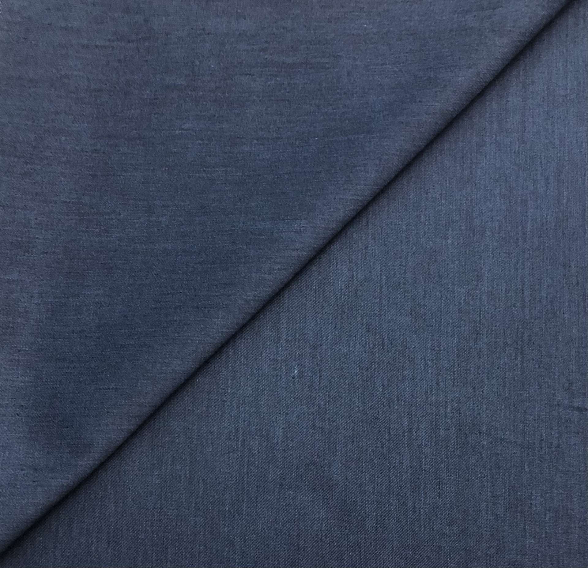 Polyester Cotton Twill in Heather Blue