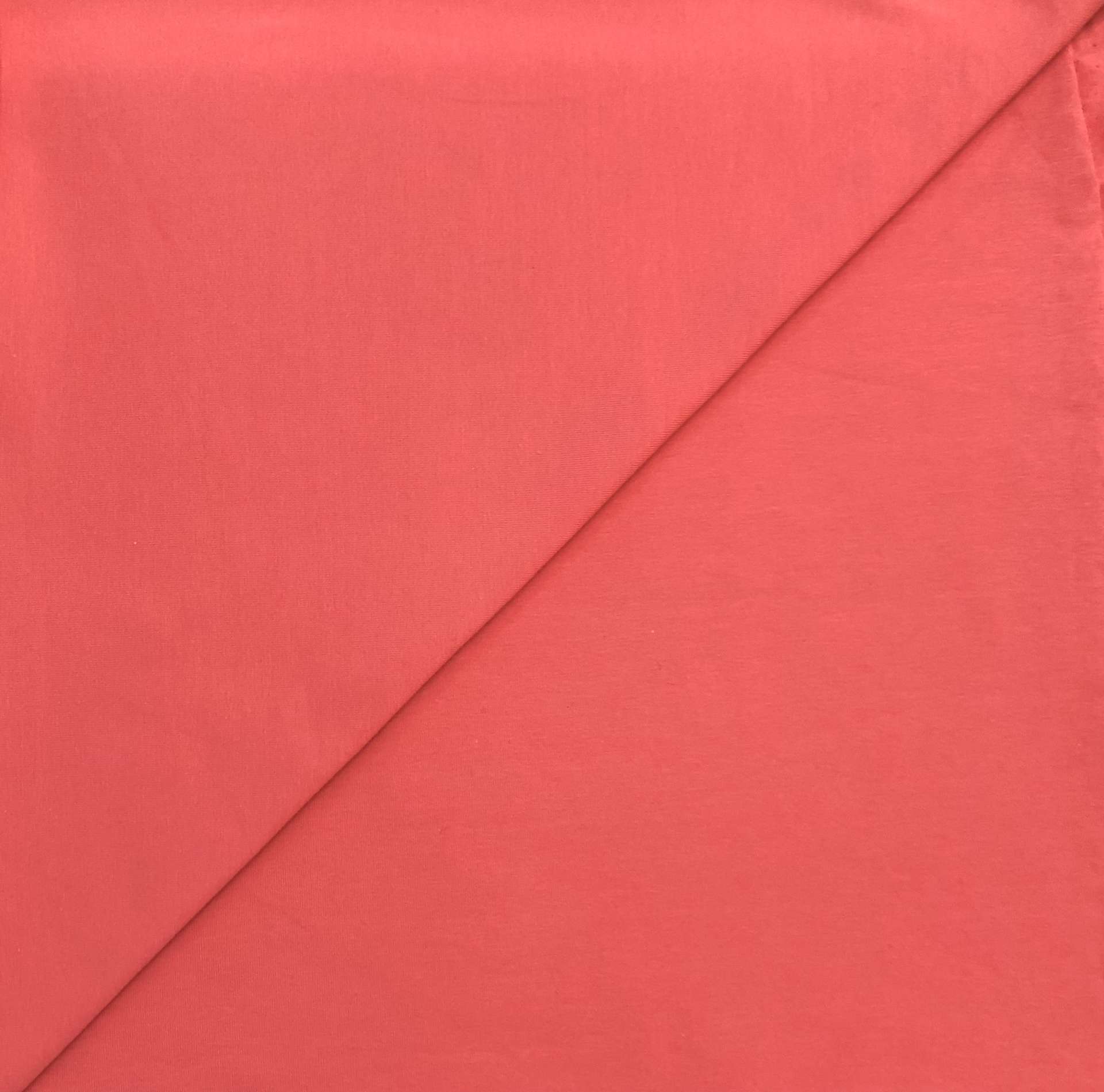 Sustainable Cotton Spandex Jersey in Sea Coral