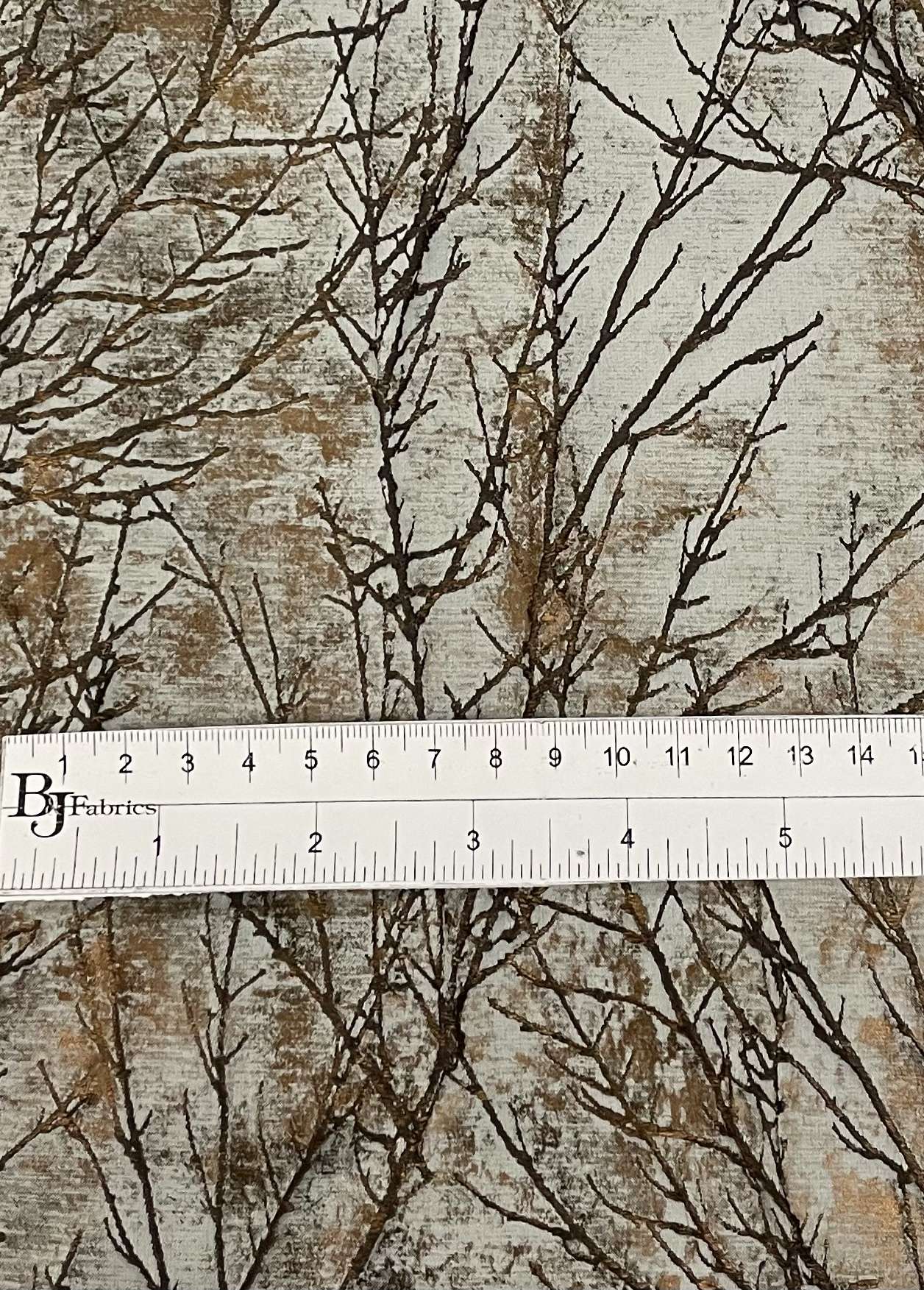 Metallic Branch Brocade in Antique Bronze