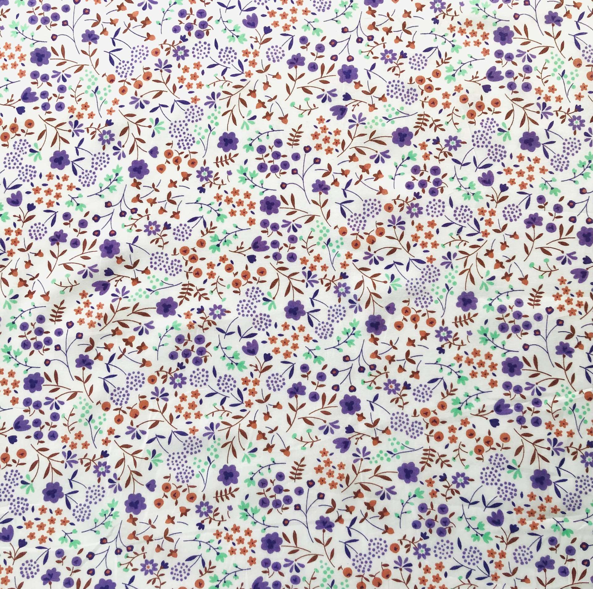 Cotton Lawn Floral in Purple
