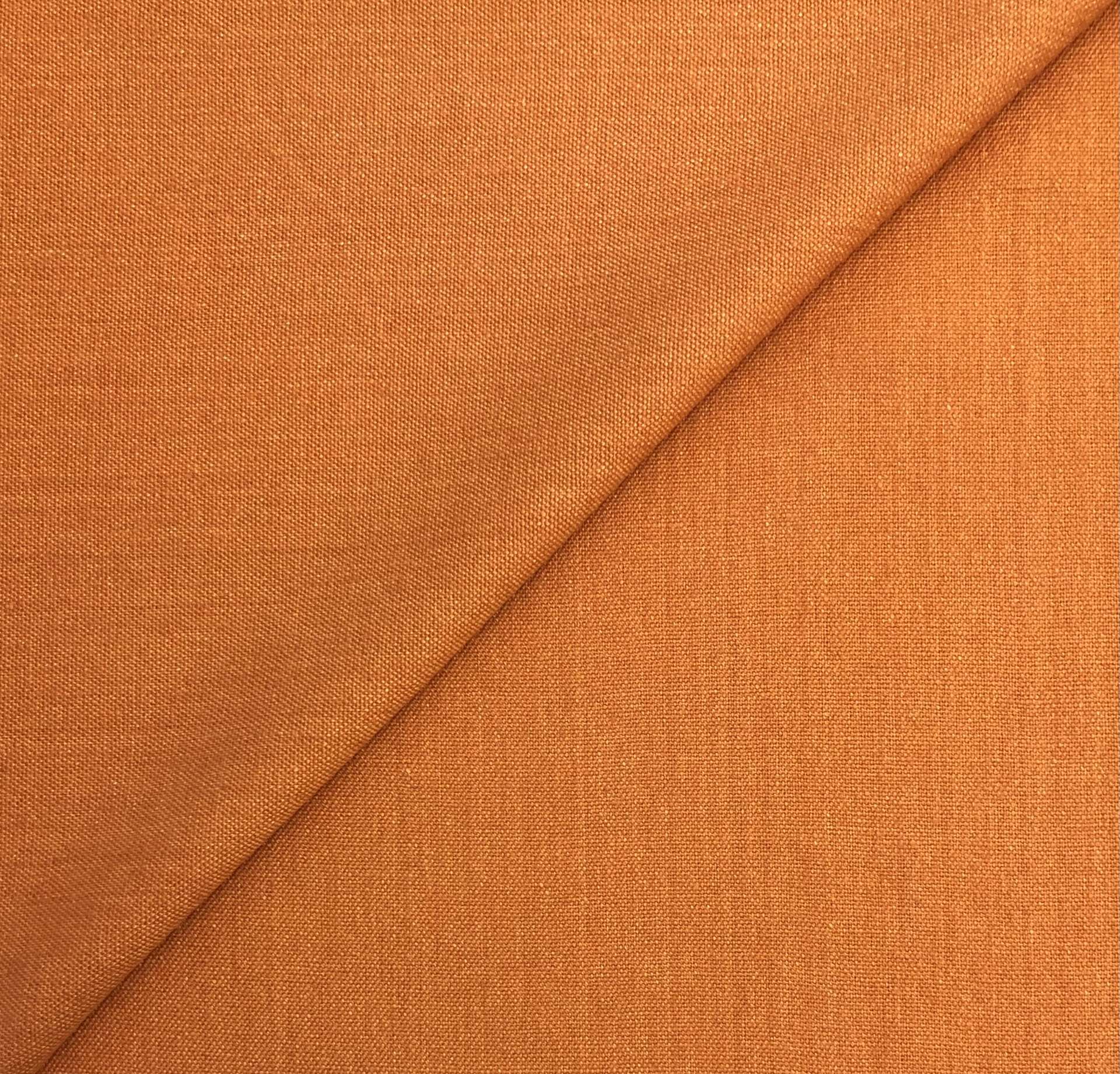 Linen Upholstery in Pumpkin