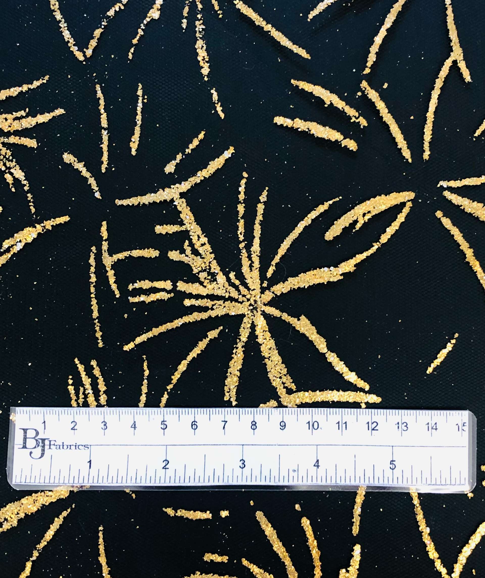 Made in France Metallic Printed Tulle