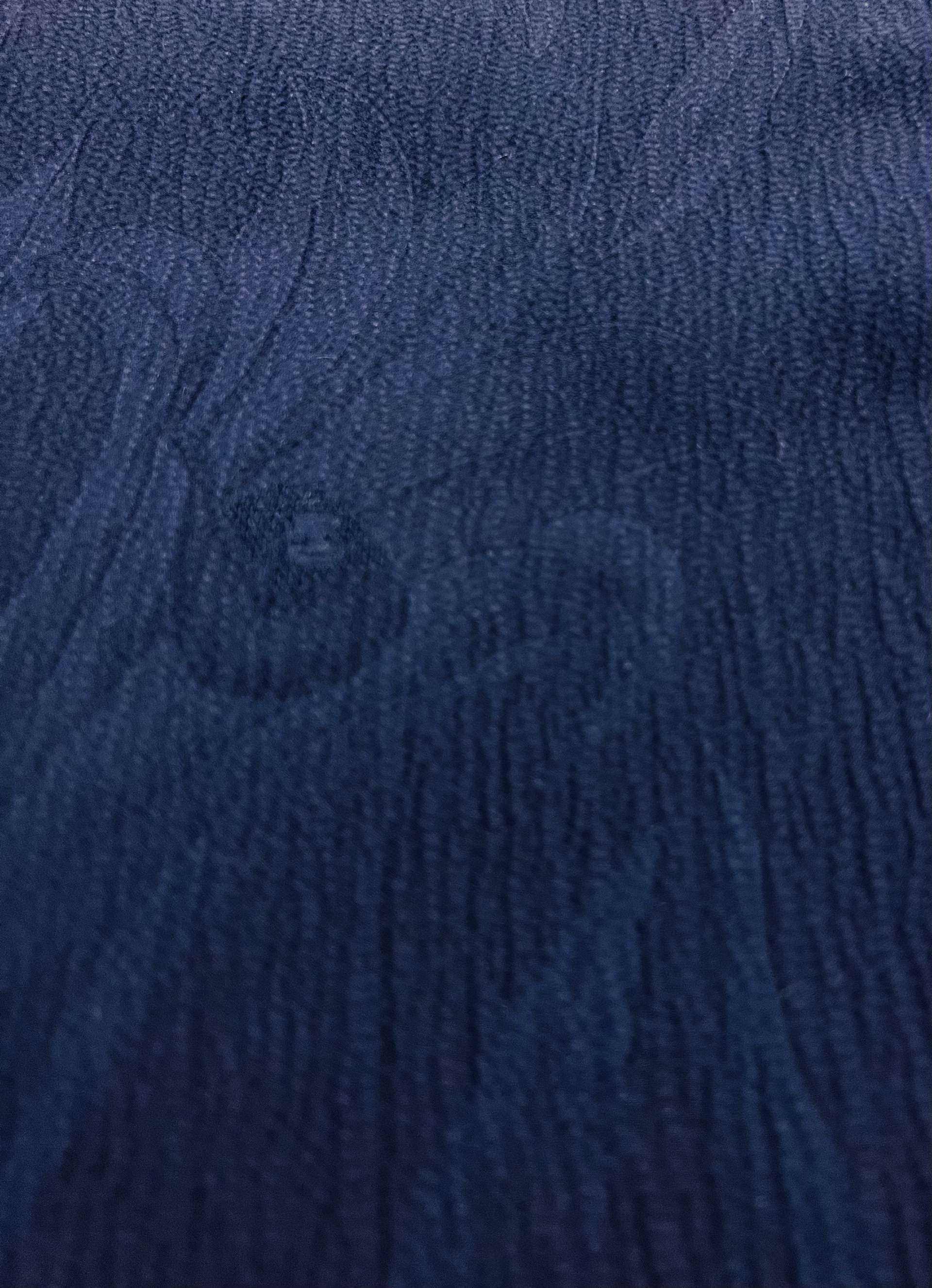 Vintage Pure Silk Hammered Satin Jacquard in Midnight 