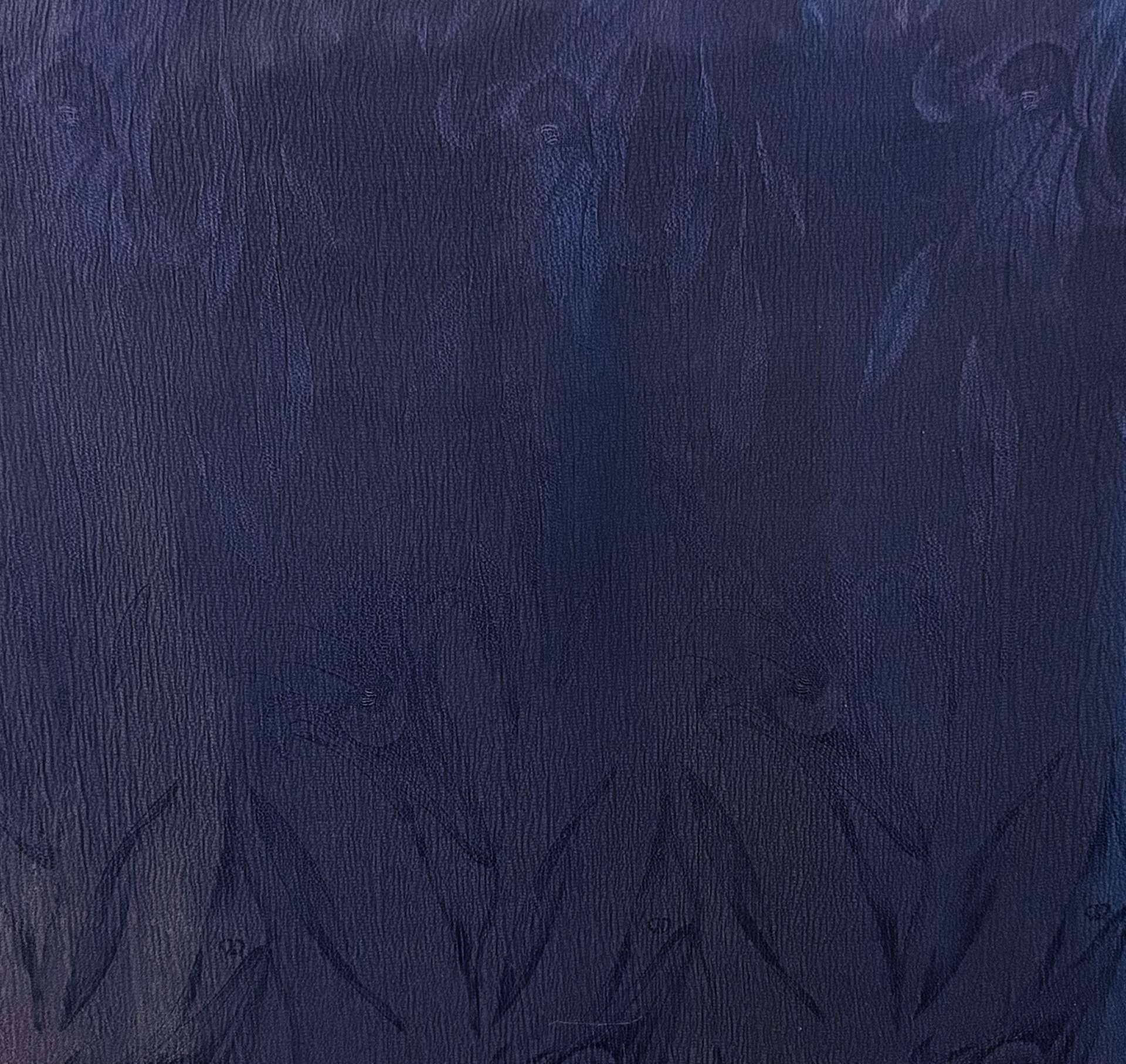 Vintage Pure Silk Hammered Satin Jacquard in Midnight 