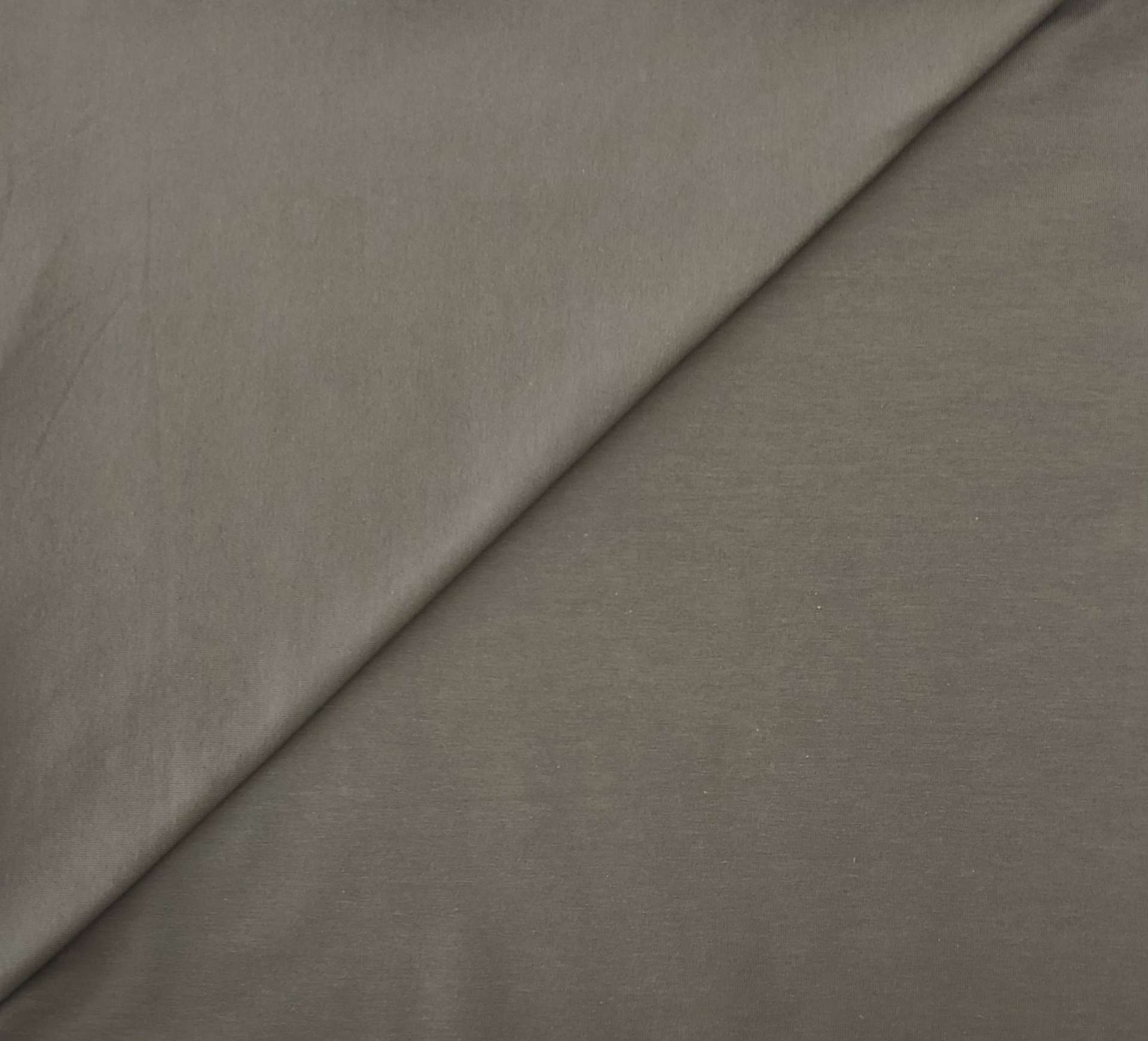Sustainable Cotton Spandex Jersey in Smoke Olive
