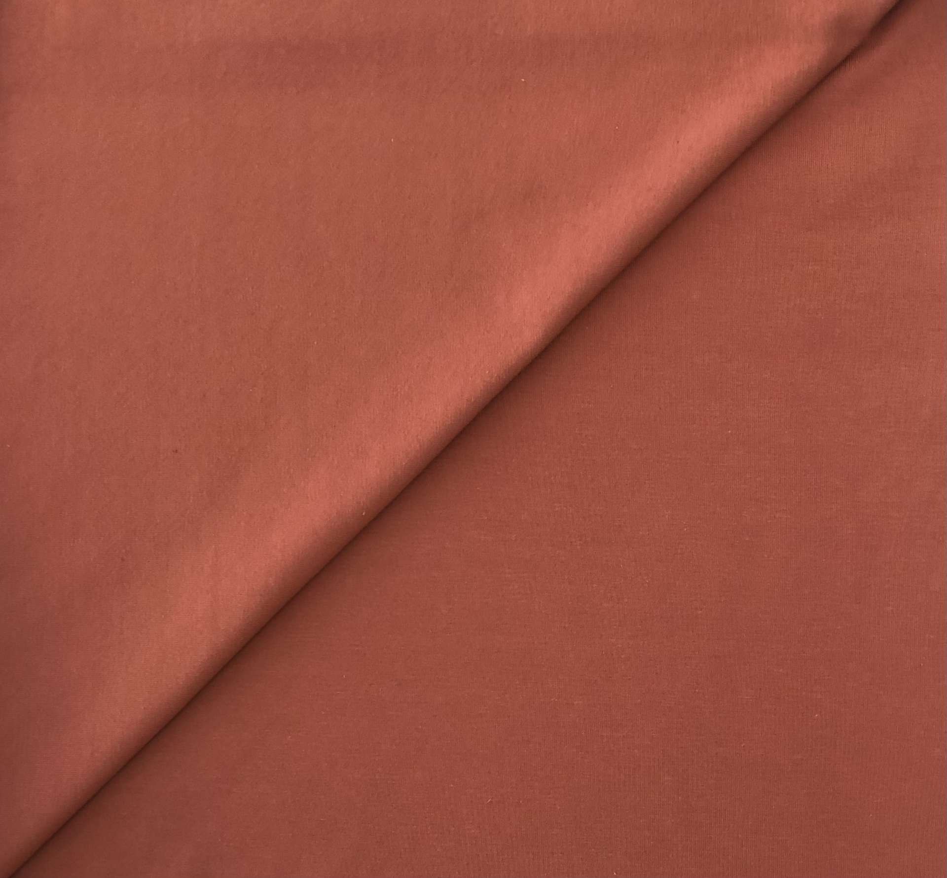 Sustainable Cotton Spandex Jersey in Sienna