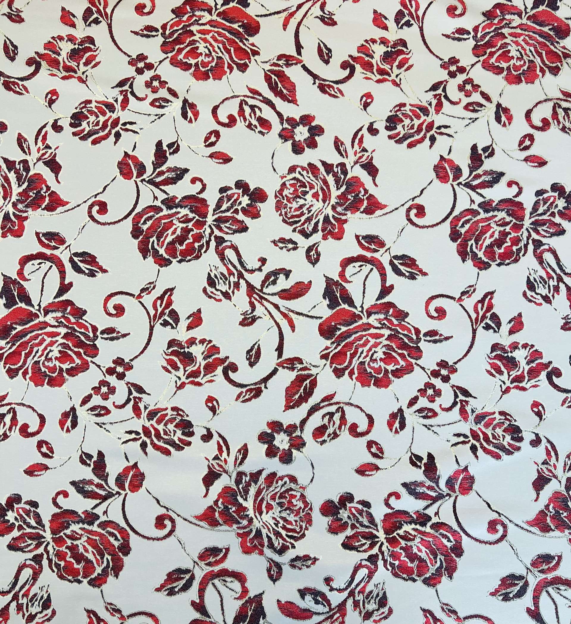 Metallic Large Floral Brocade