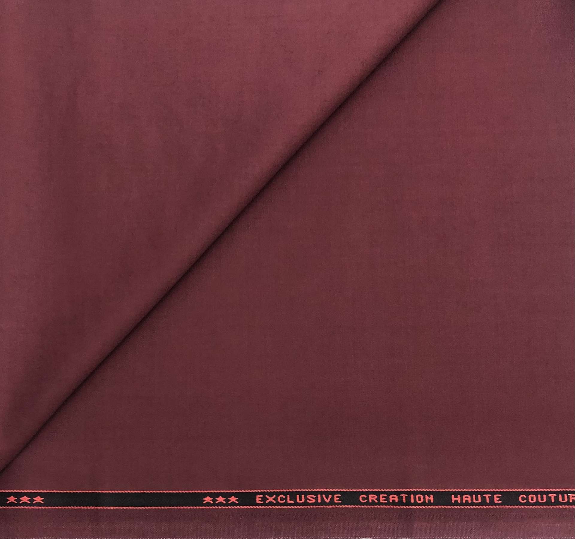 Italian Stretch Wool Satin Faille in Vermillion