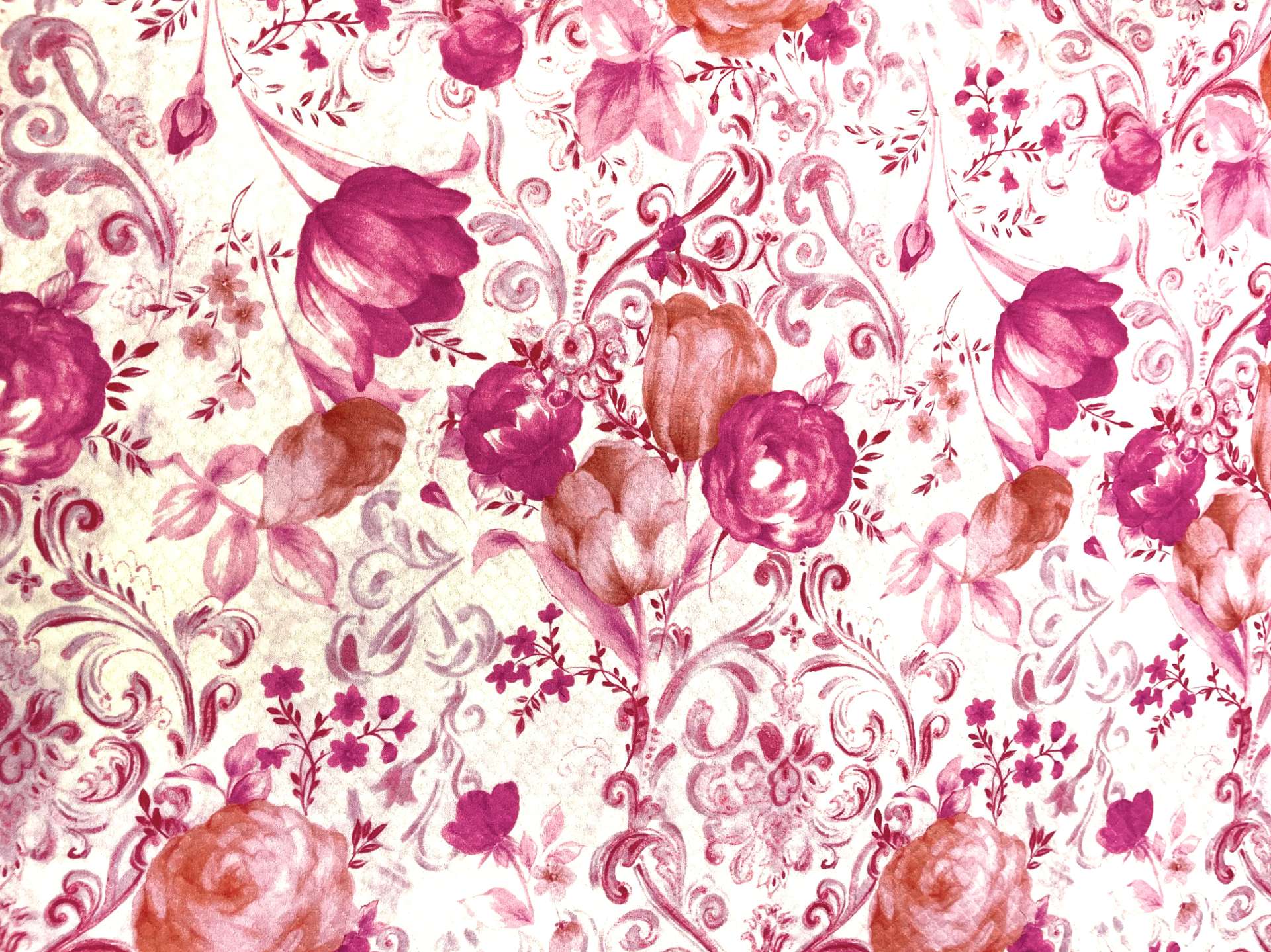 Printed Silk & Wool 