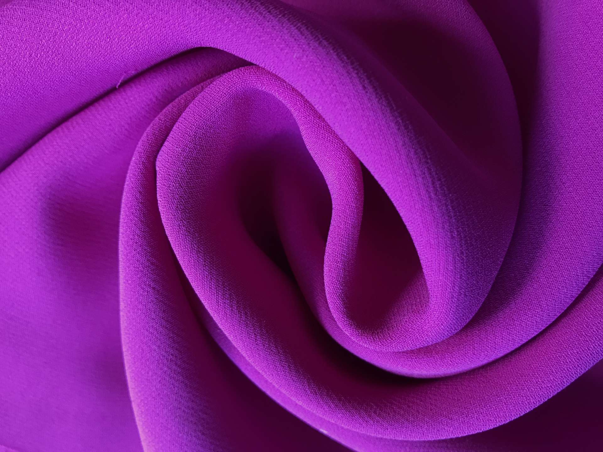 fuchsia heavy silk georgette in a swirl