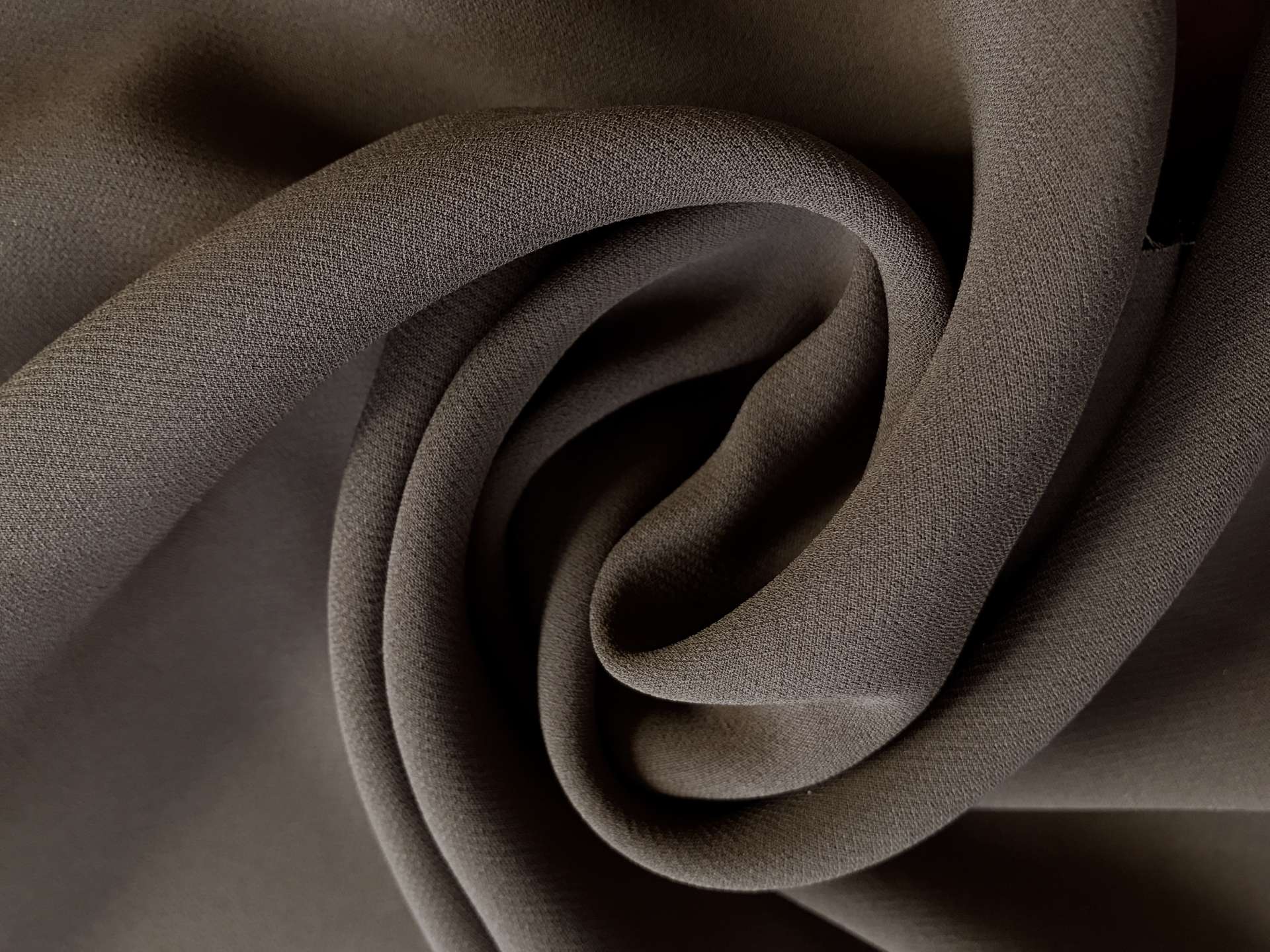 brown heavy silk georgette in a swirl