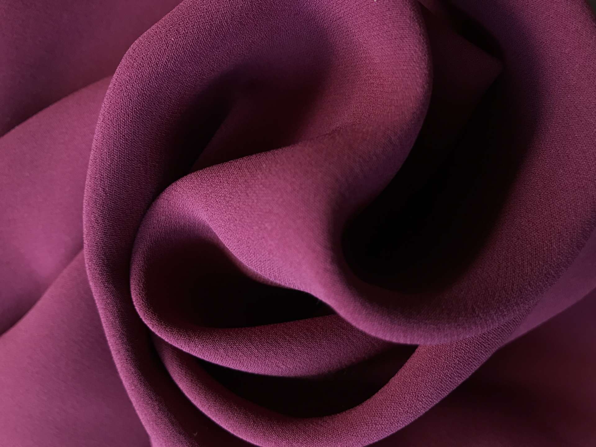wine heavy silk georgette in a swirl