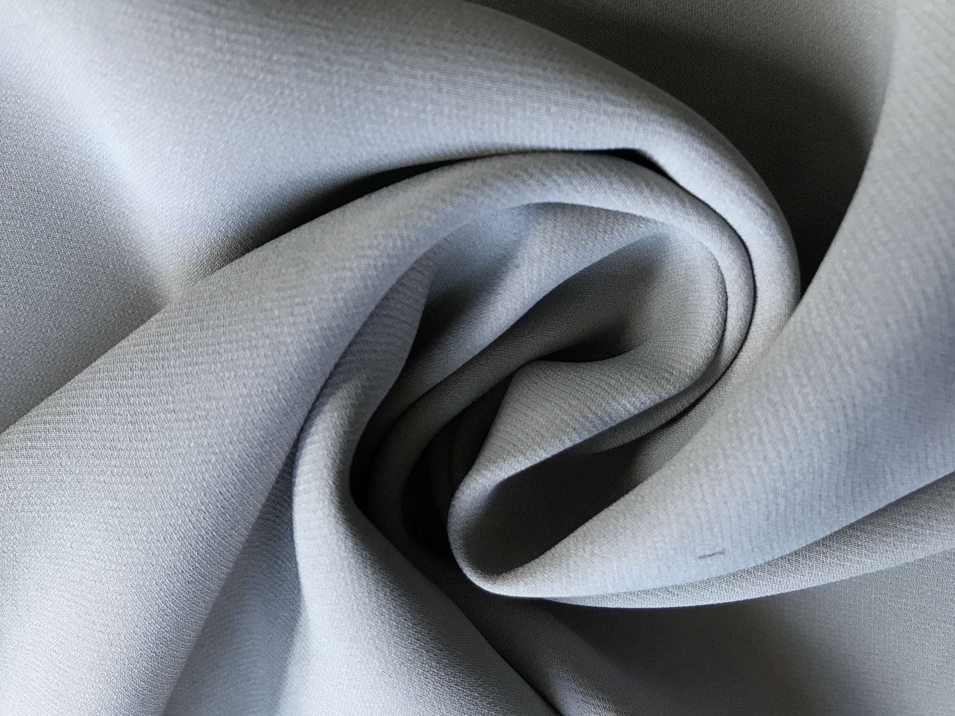 grey heavy silk georgette in a swirl