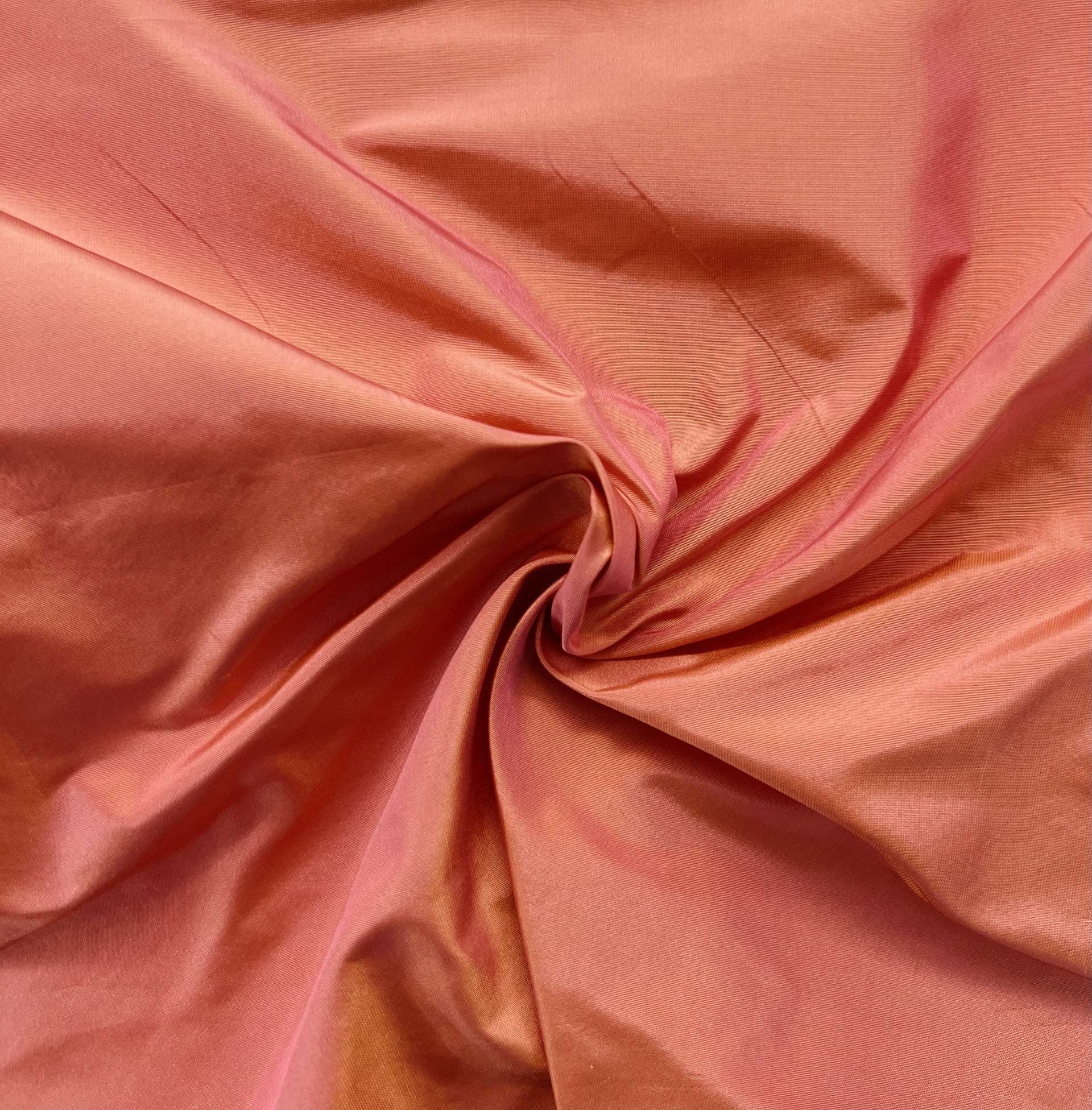 Iridescent Silk Taffeta in Pink/Gold