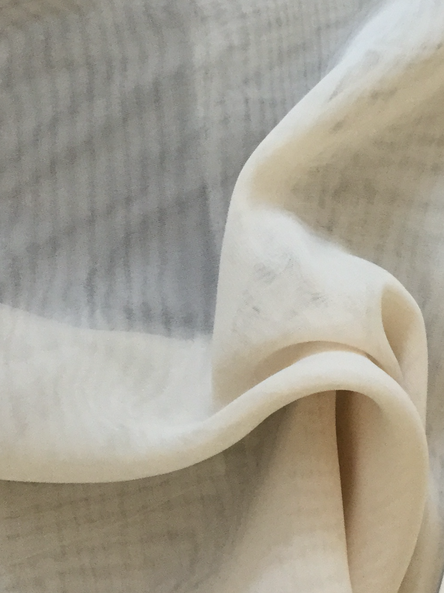 Polyester Chiffon in Ecru