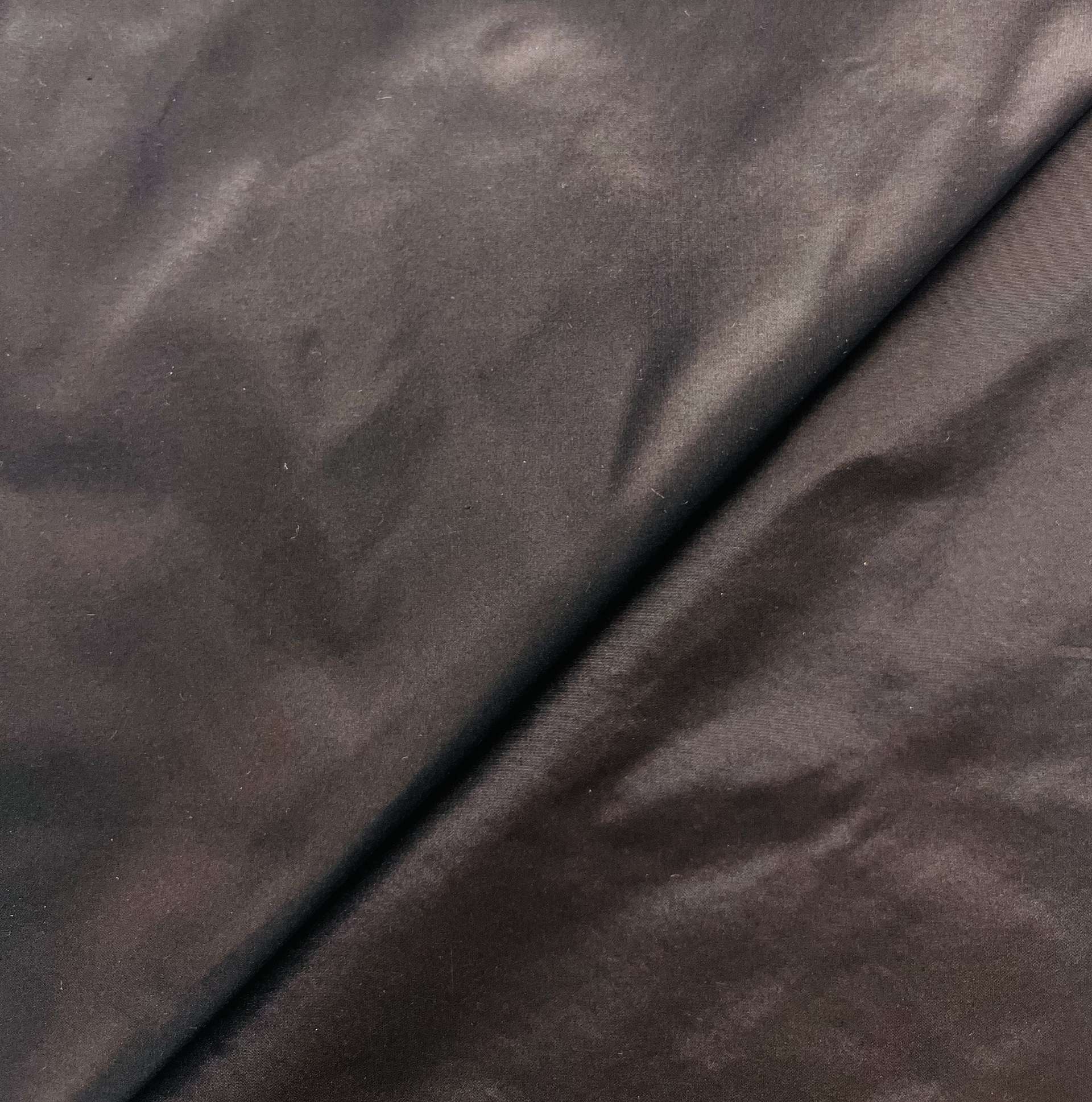 Made in Italy Pure Silk Taffeta in Brown