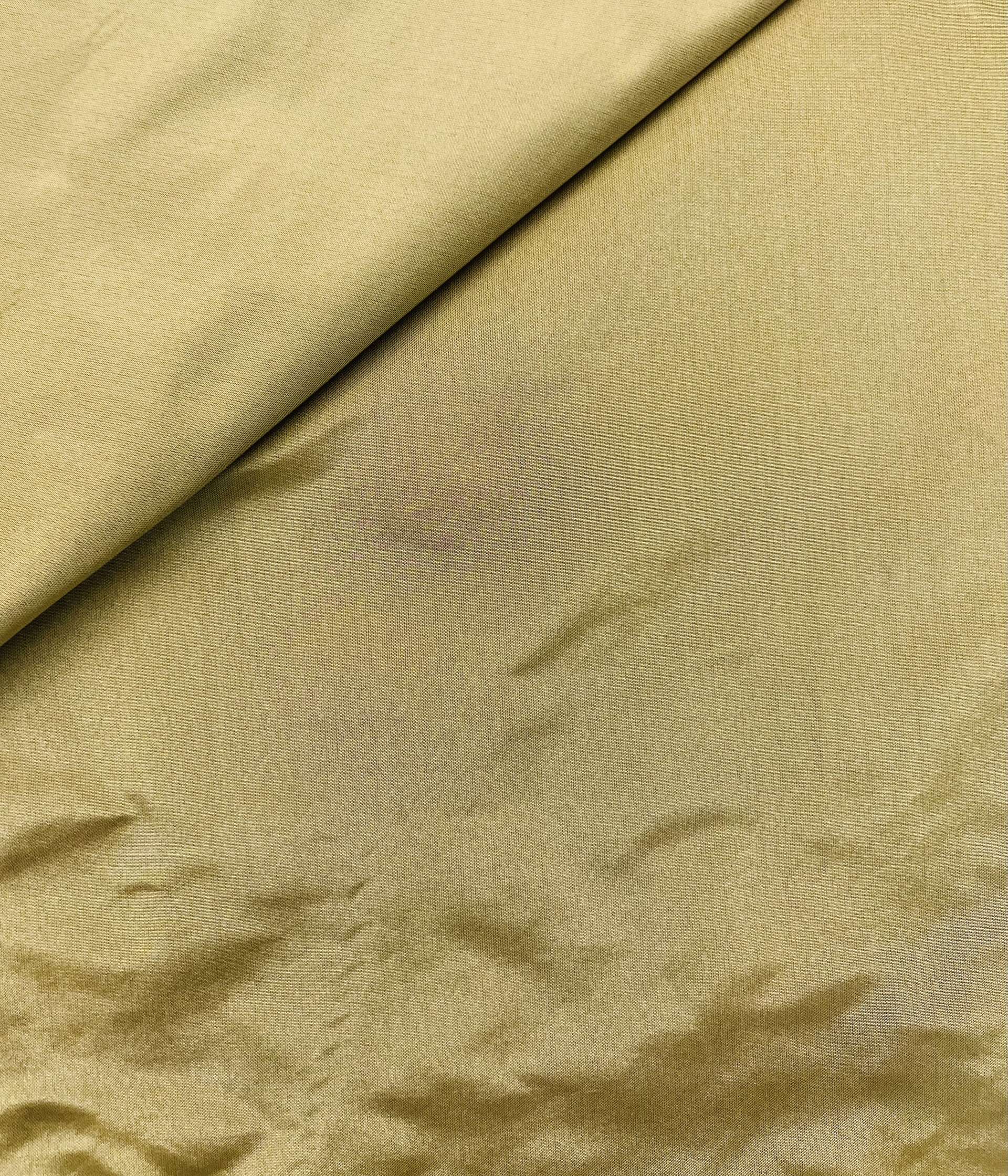 Pure Silk Taffeta in Golden Wheat