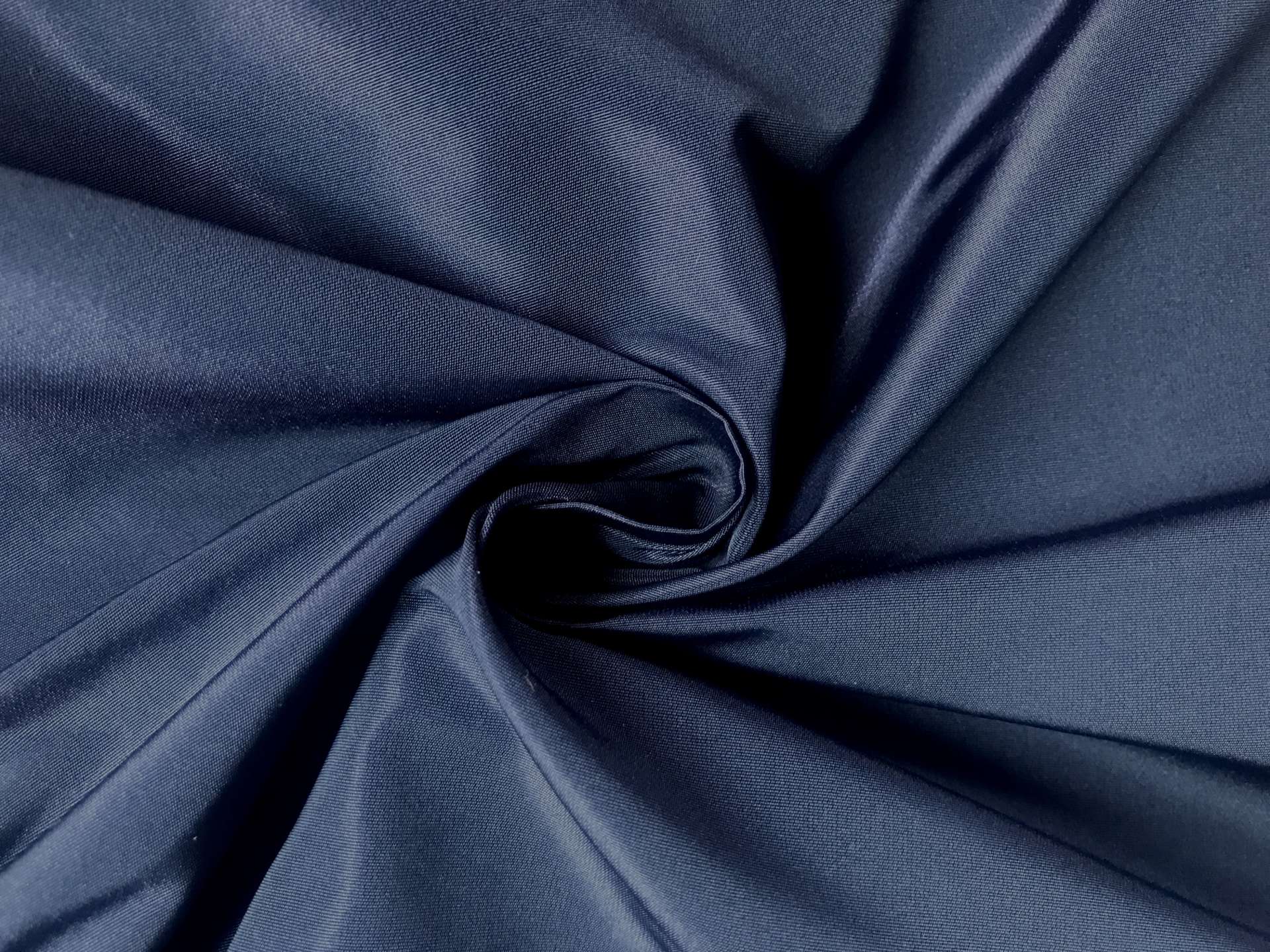 navy poly taffeta in swirl