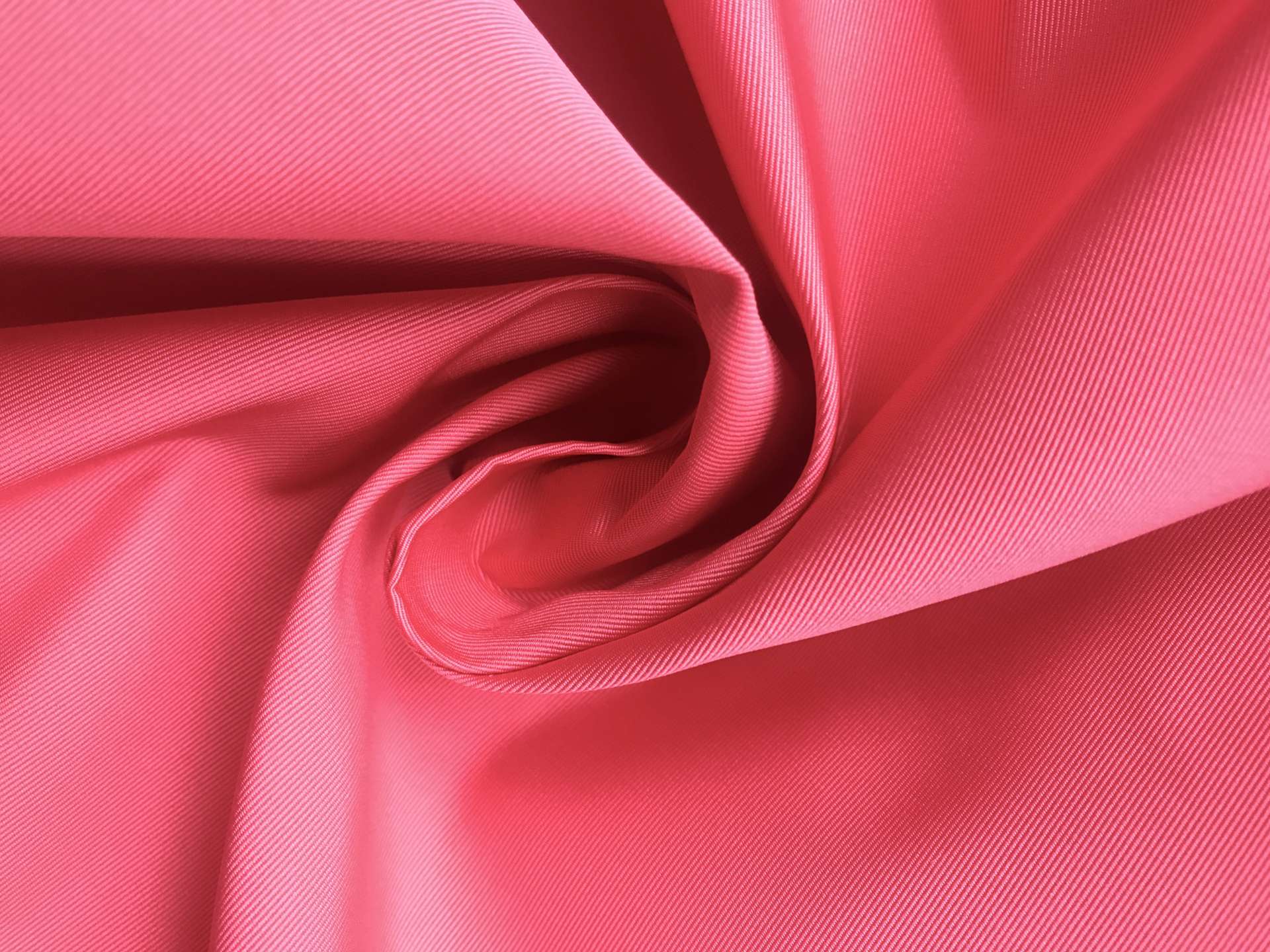 salmon poly gros de londres in a swirl