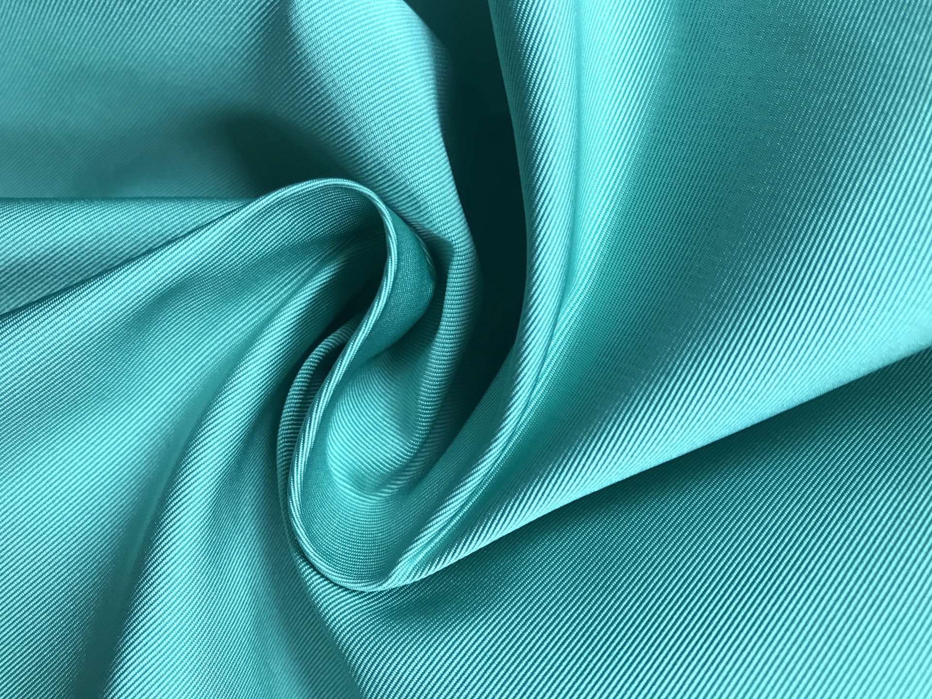 robins egg blue poly gros de londres in swirl