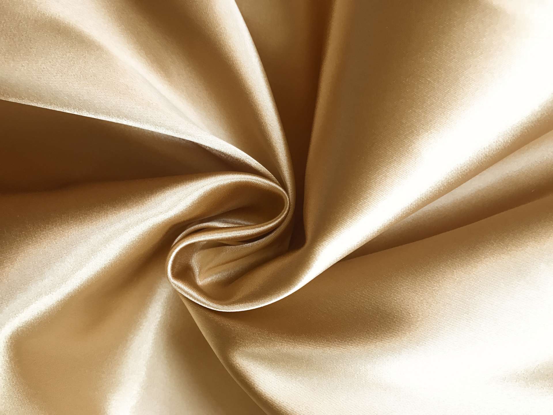 Italian Acetate Stretch Satin in Gold