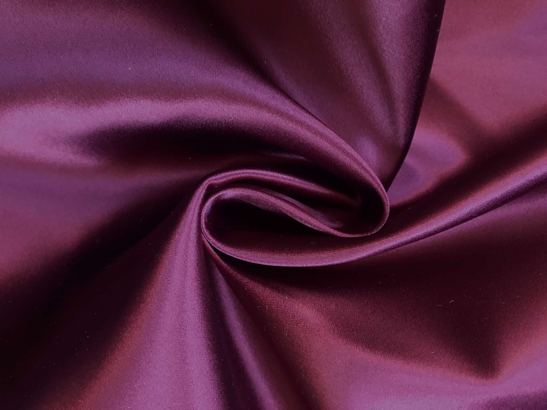 Italian Acetate Stretch Satin in Oxblood