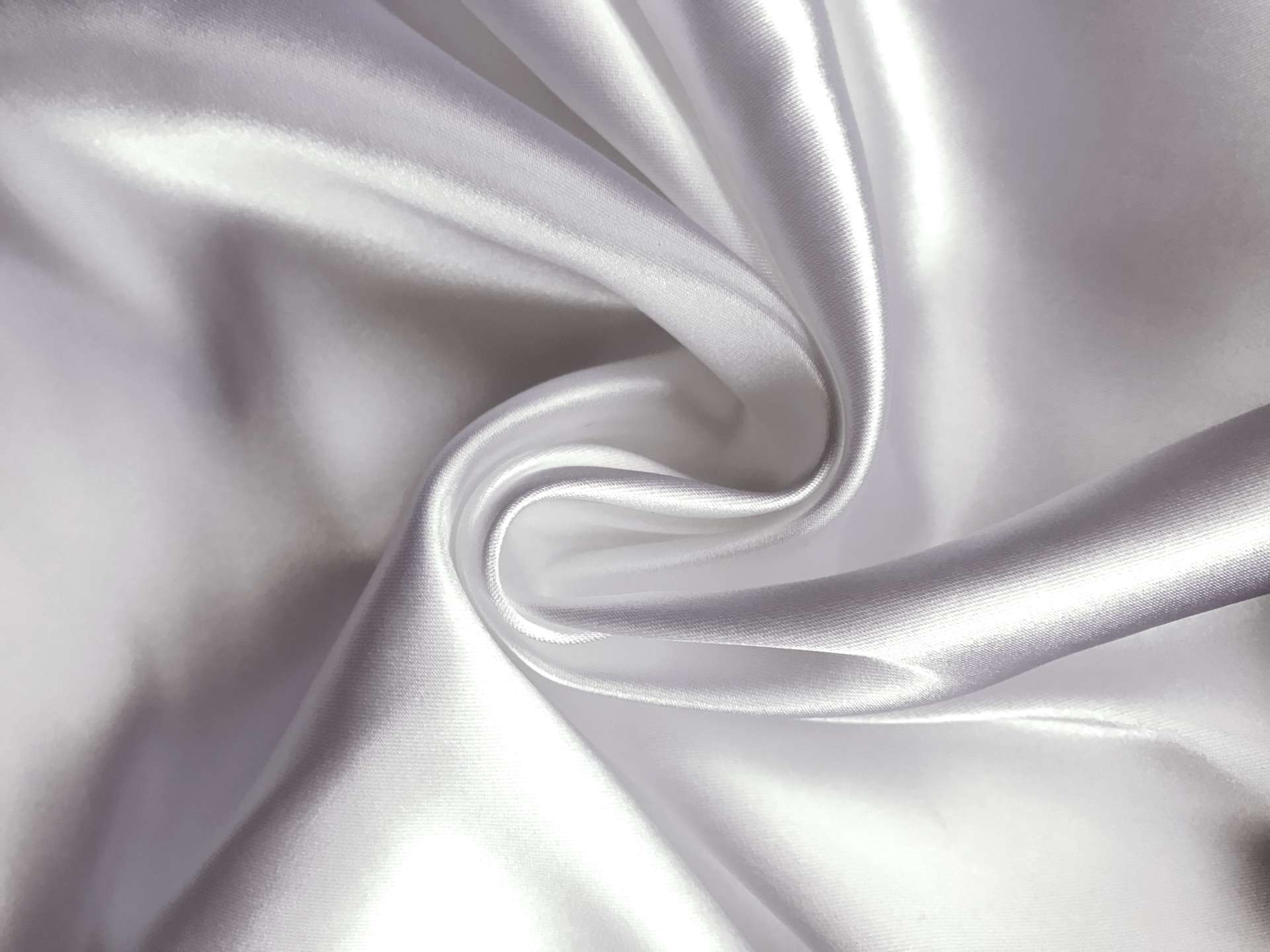 Italian Acetate Stretch Satin in White