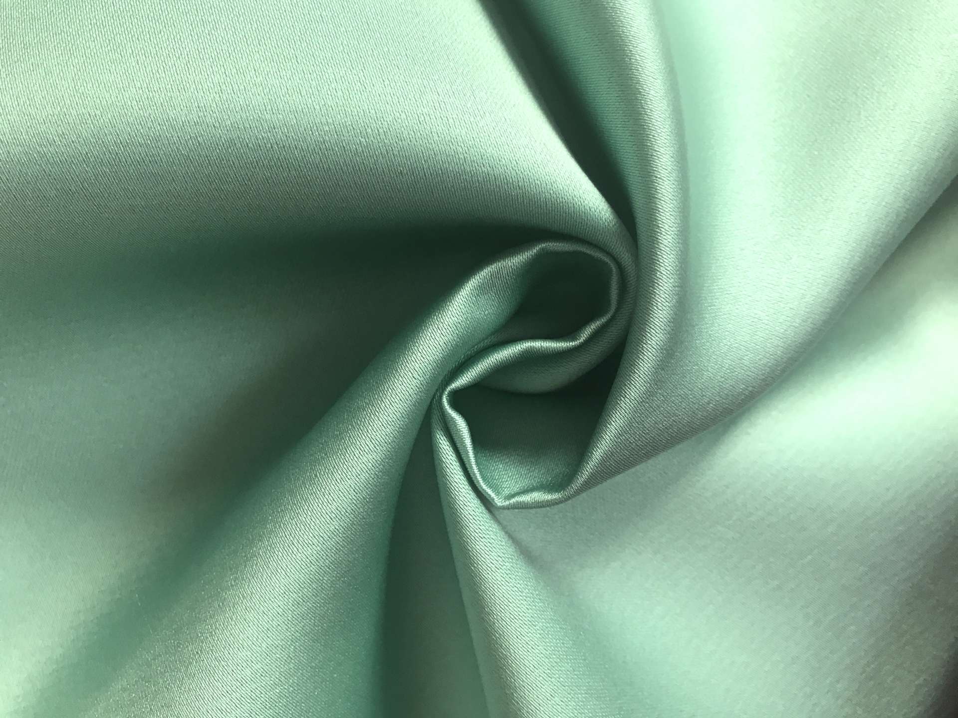 Double Face Polyester Satin in Mint