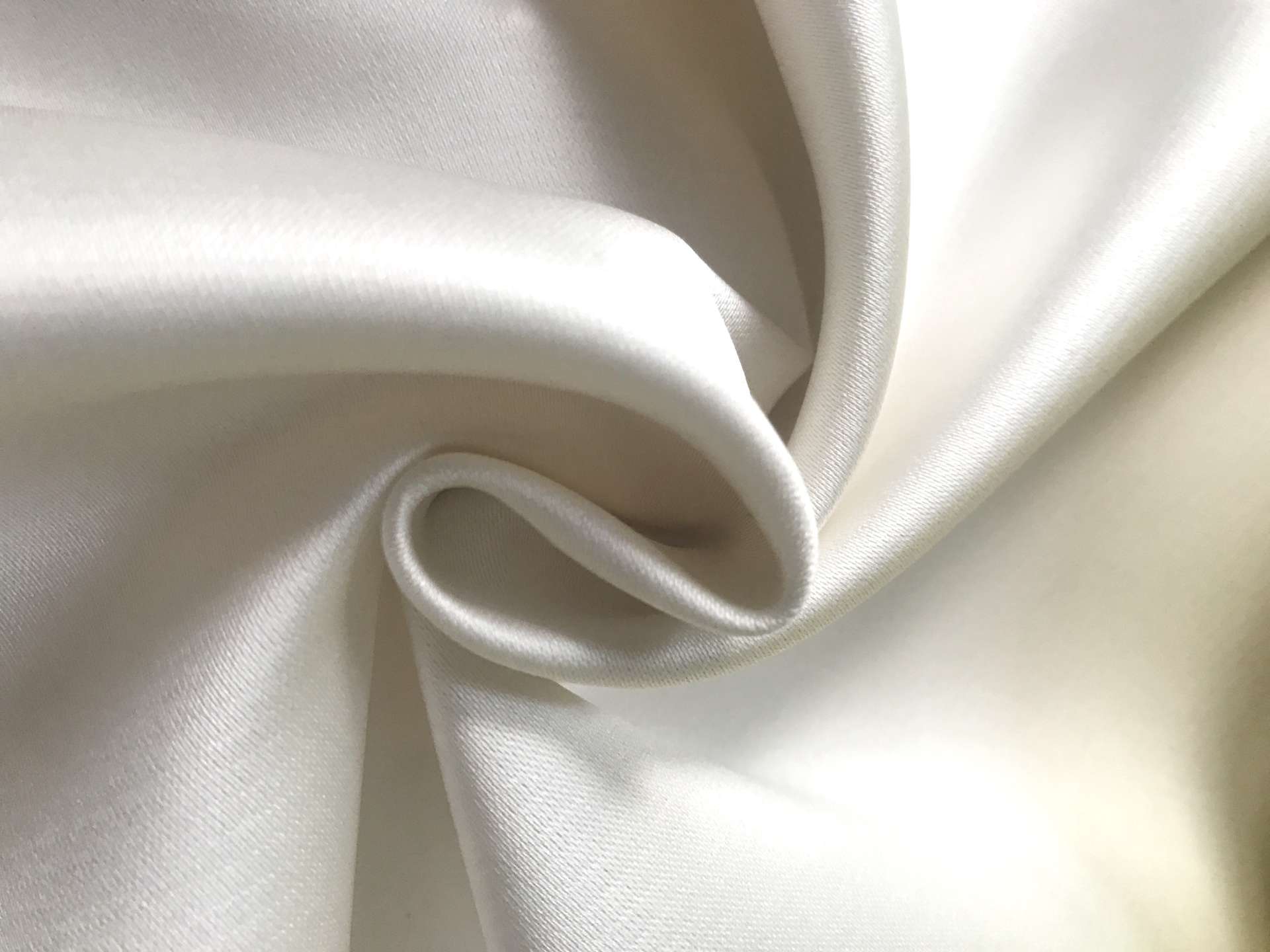 Double Face Polyester Satin in White