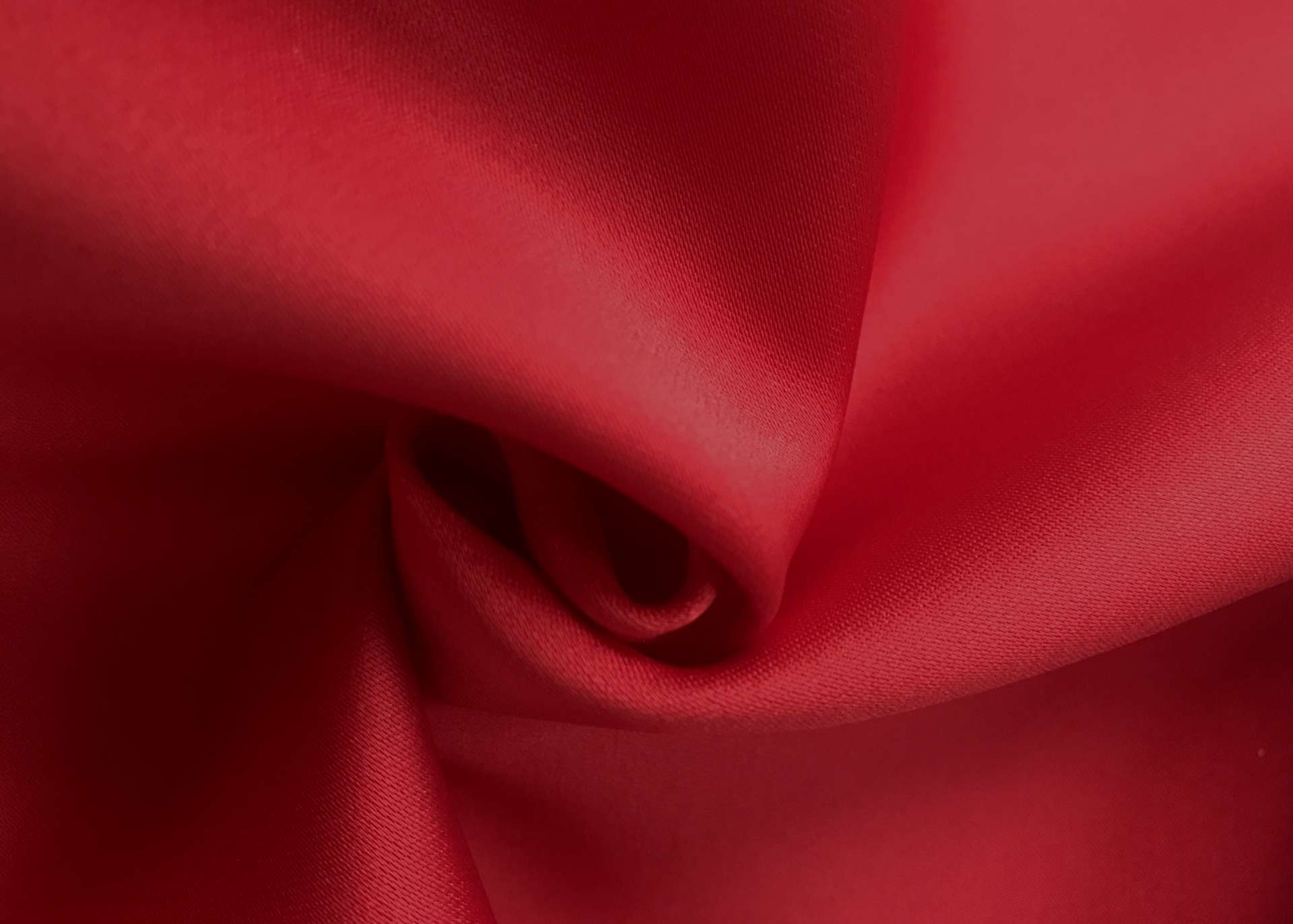 Double Face Polyester Satin in Red