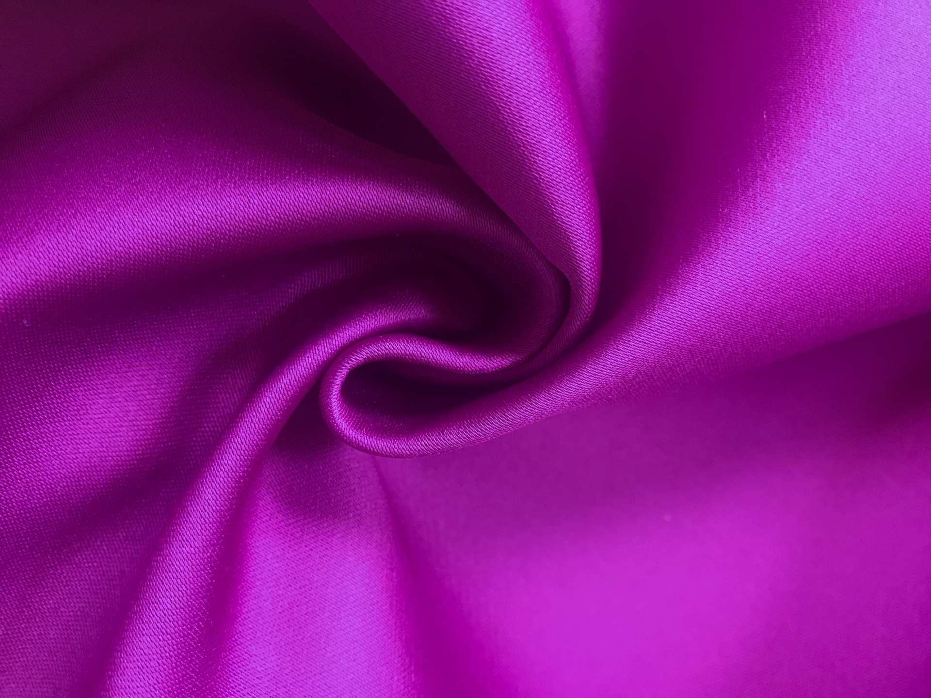 Double Face Polyester Satin in Fuchsia