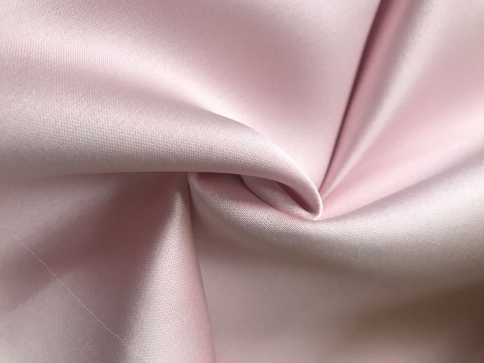 Double Face Polyester Satin in Blush