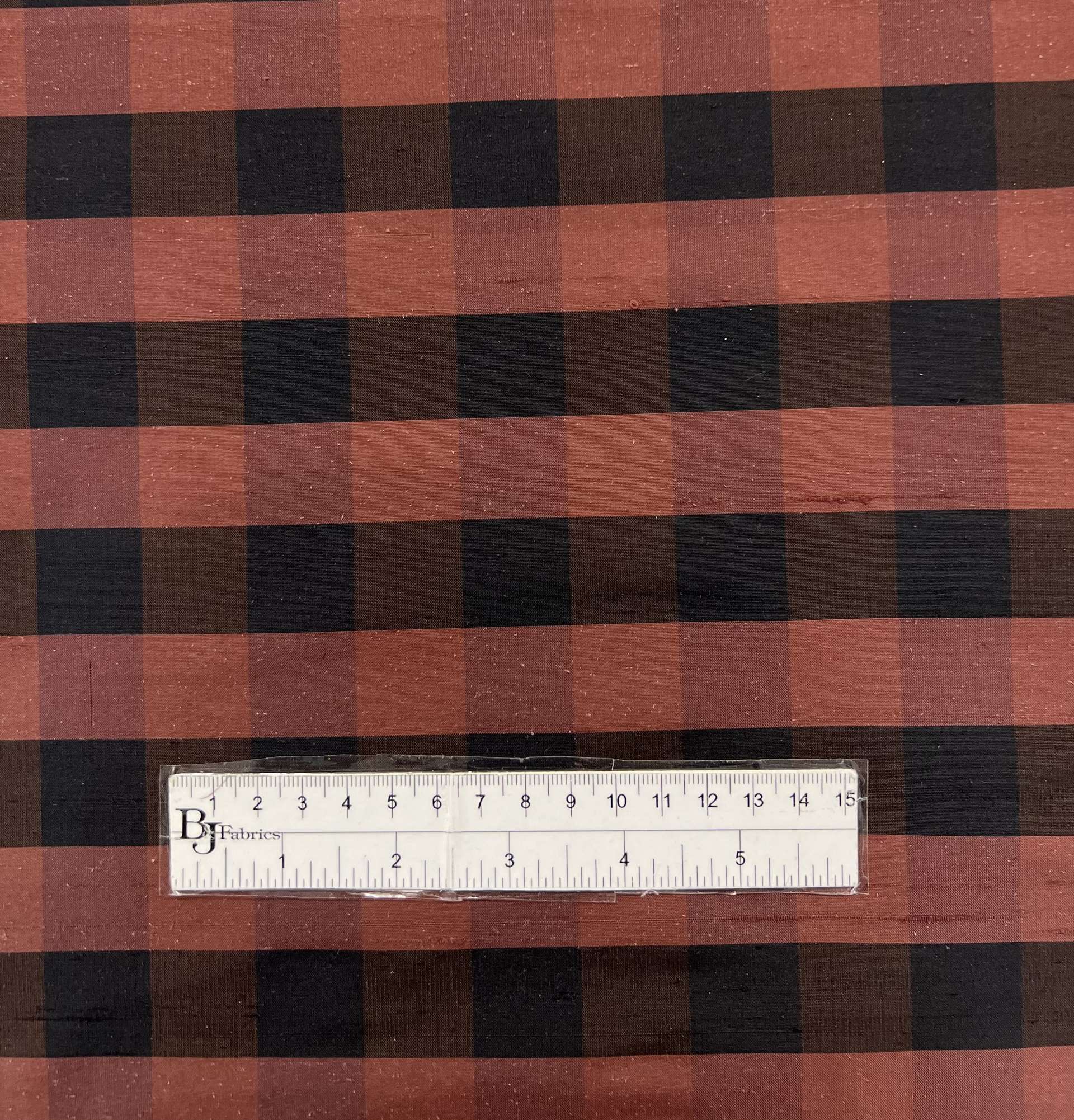 Pure Silk Shantung Gingham