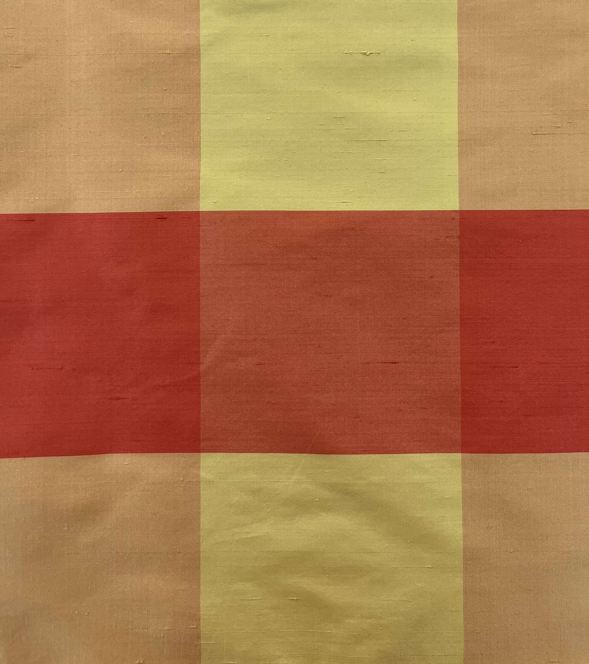 Pure Silk Shantung Gingham