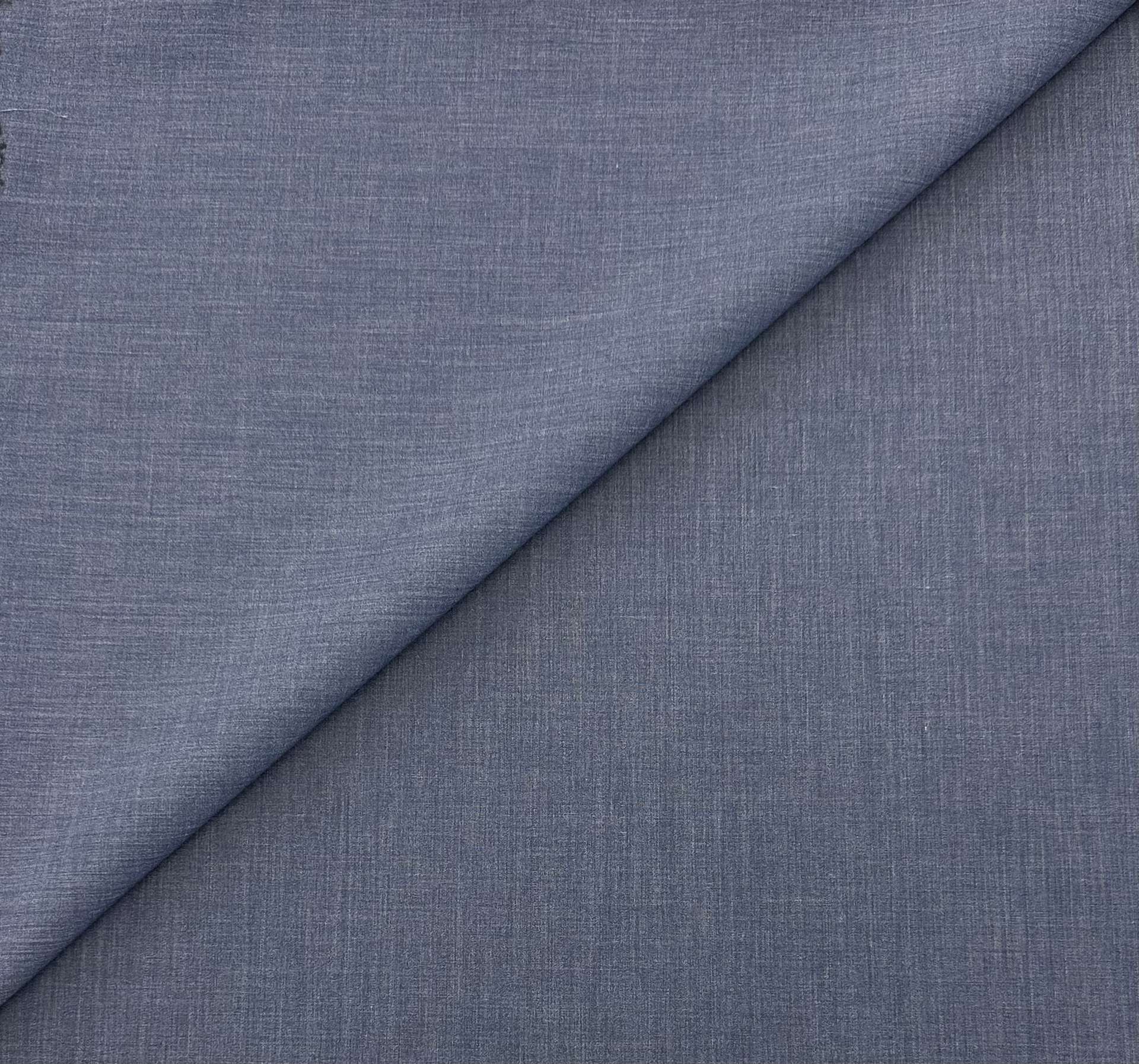 Sustainable Poly Cotton Broadcloth in Heather Indigo