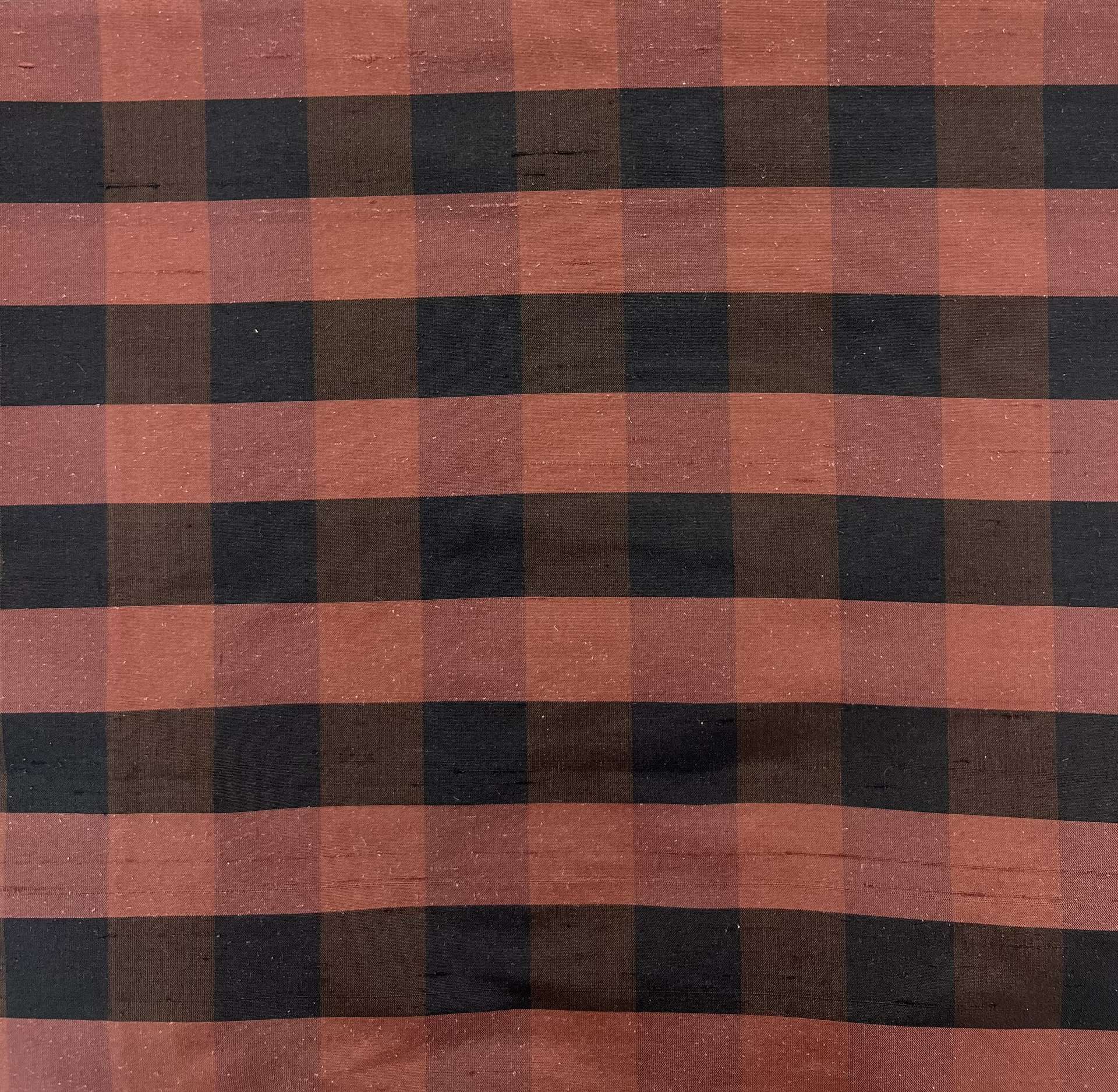 Pure Silk Shantung Gingham