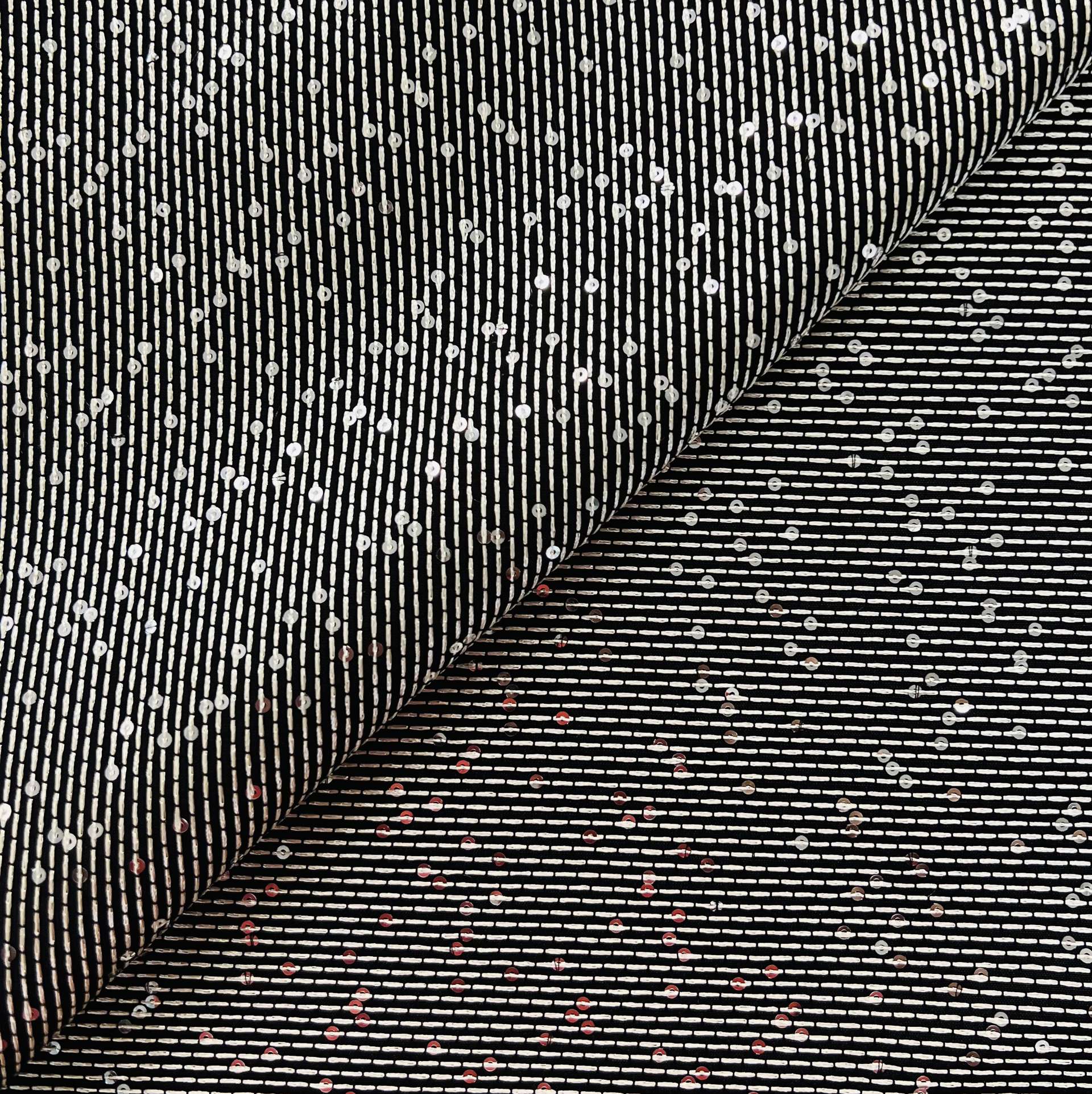 Micro Sequins On Cotton & Nylon