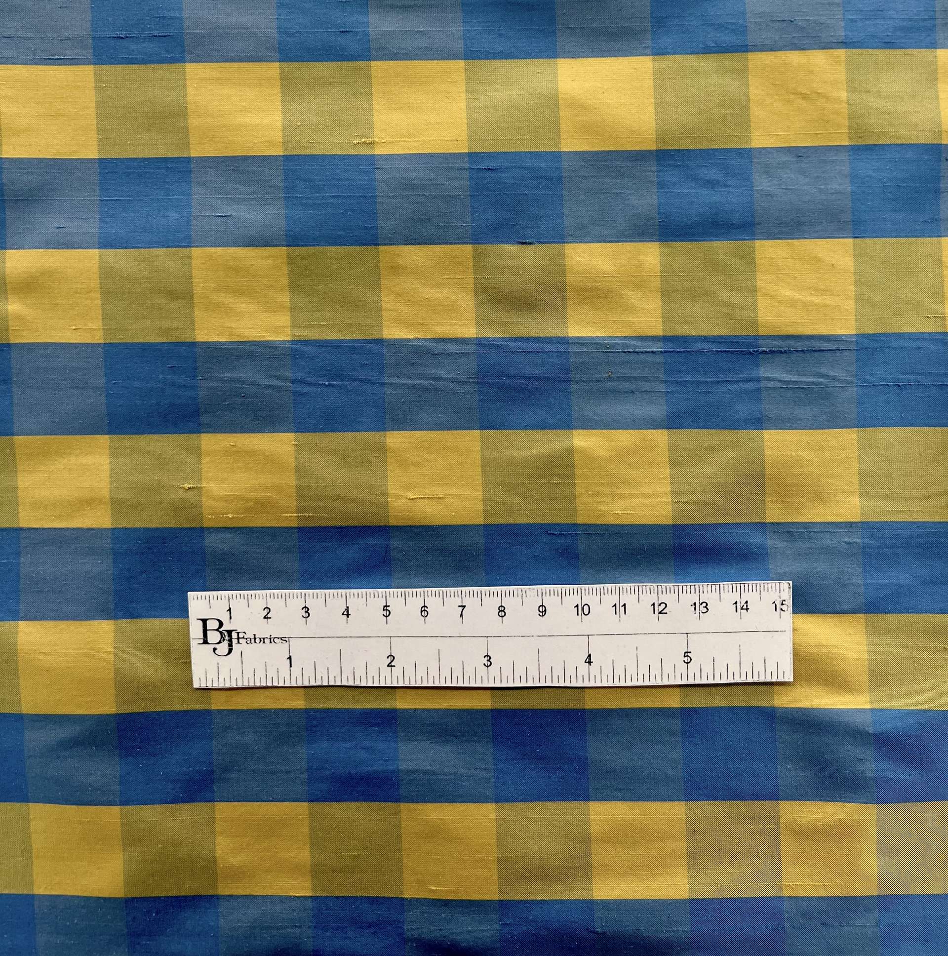 Pure Silk Shantung Gingham