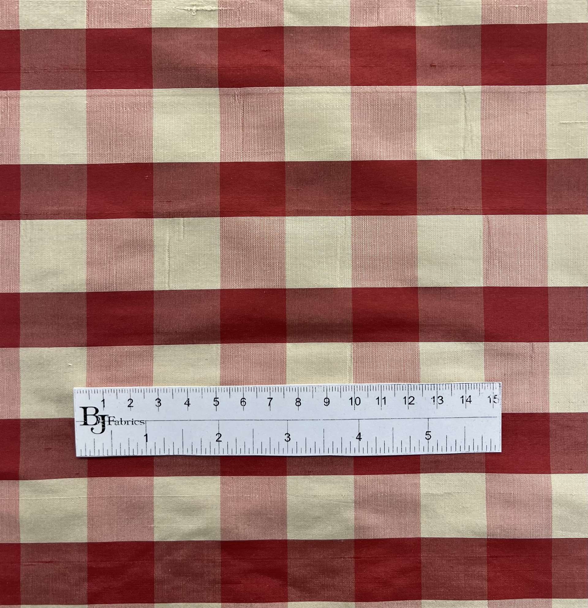 Pure Silk Shantung Gingham