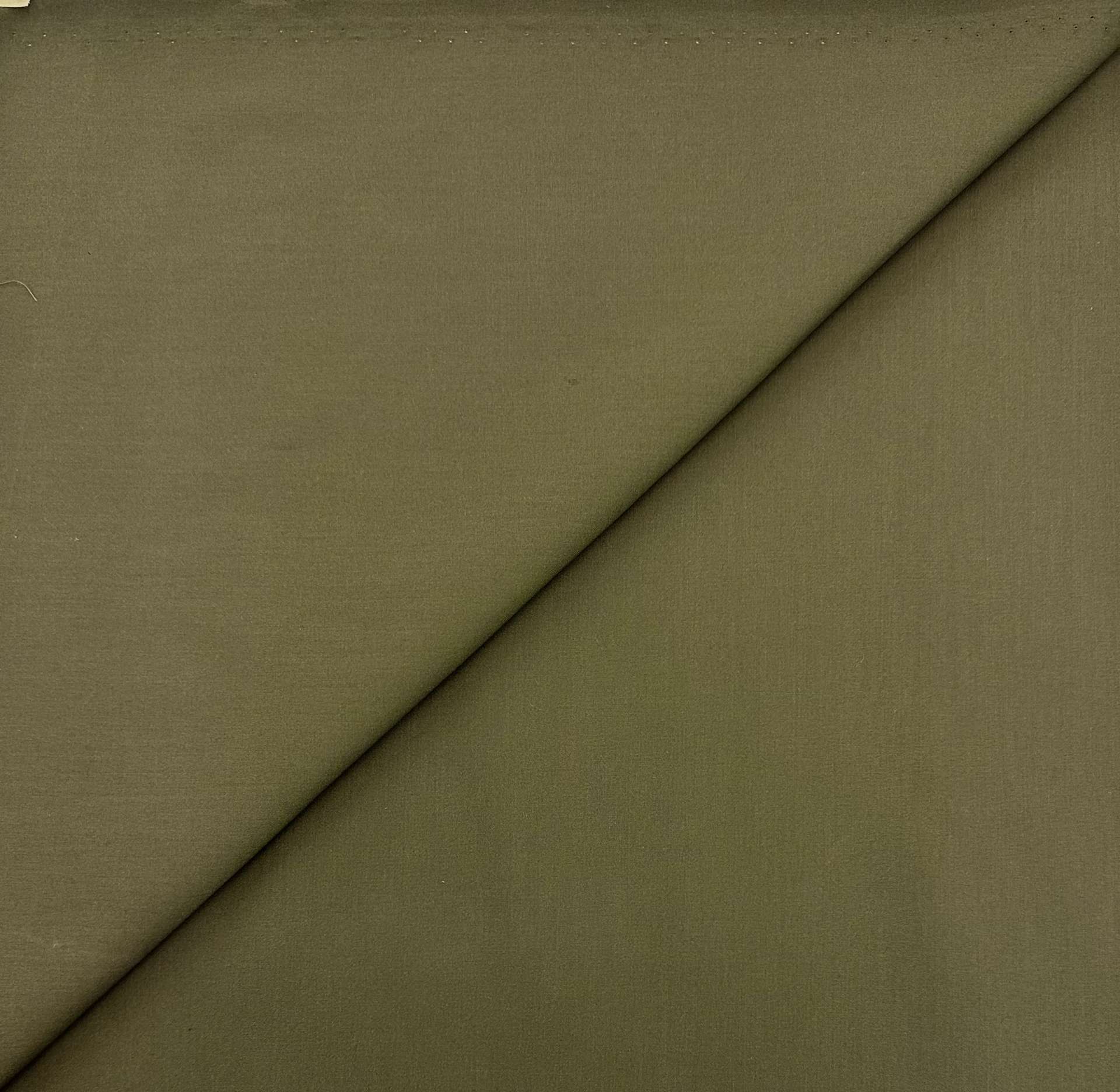 Sustainable Poly Cotton Broadcloth in Army Green